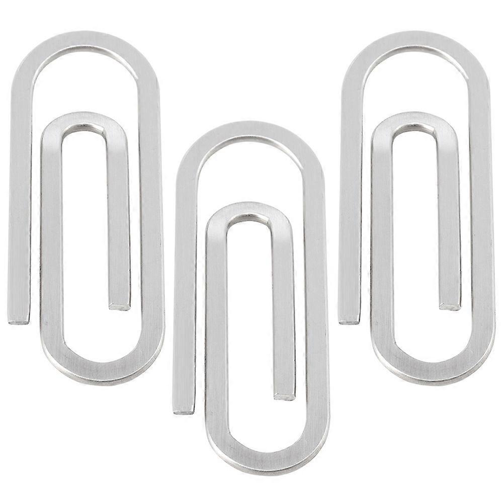 6 Pcs Convenient File Fixation Clips Creative Paper Clips Document Management School Use Strong Clamping