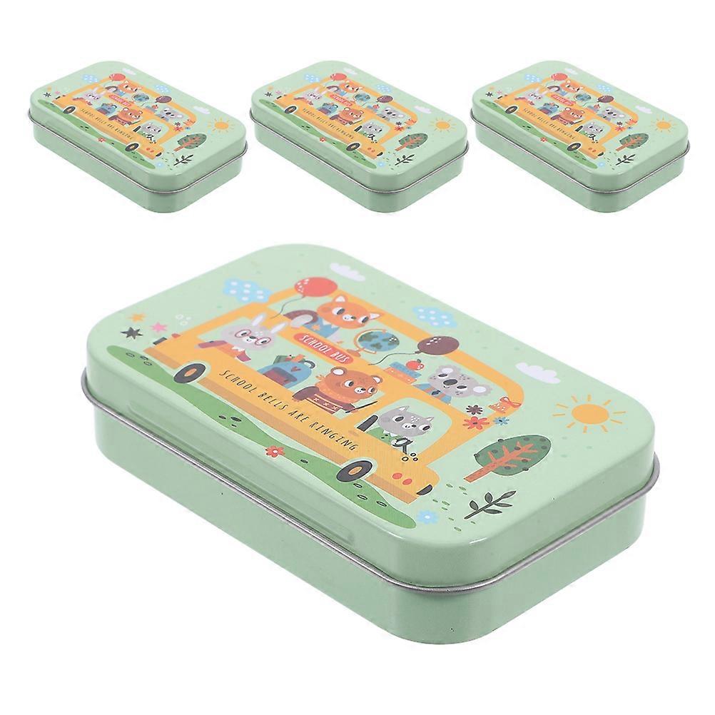 Small Decorative Tinplate Boxes for Storage with Lids 20Pcs