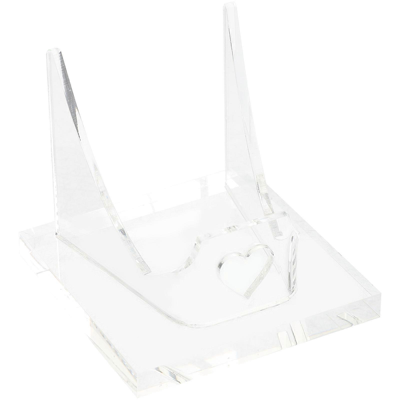 Crystal Display Stand 4Pcs Transparent Acrylic Storage Holder For Specimens 7X7X6.5CM With Exceptional Display Function