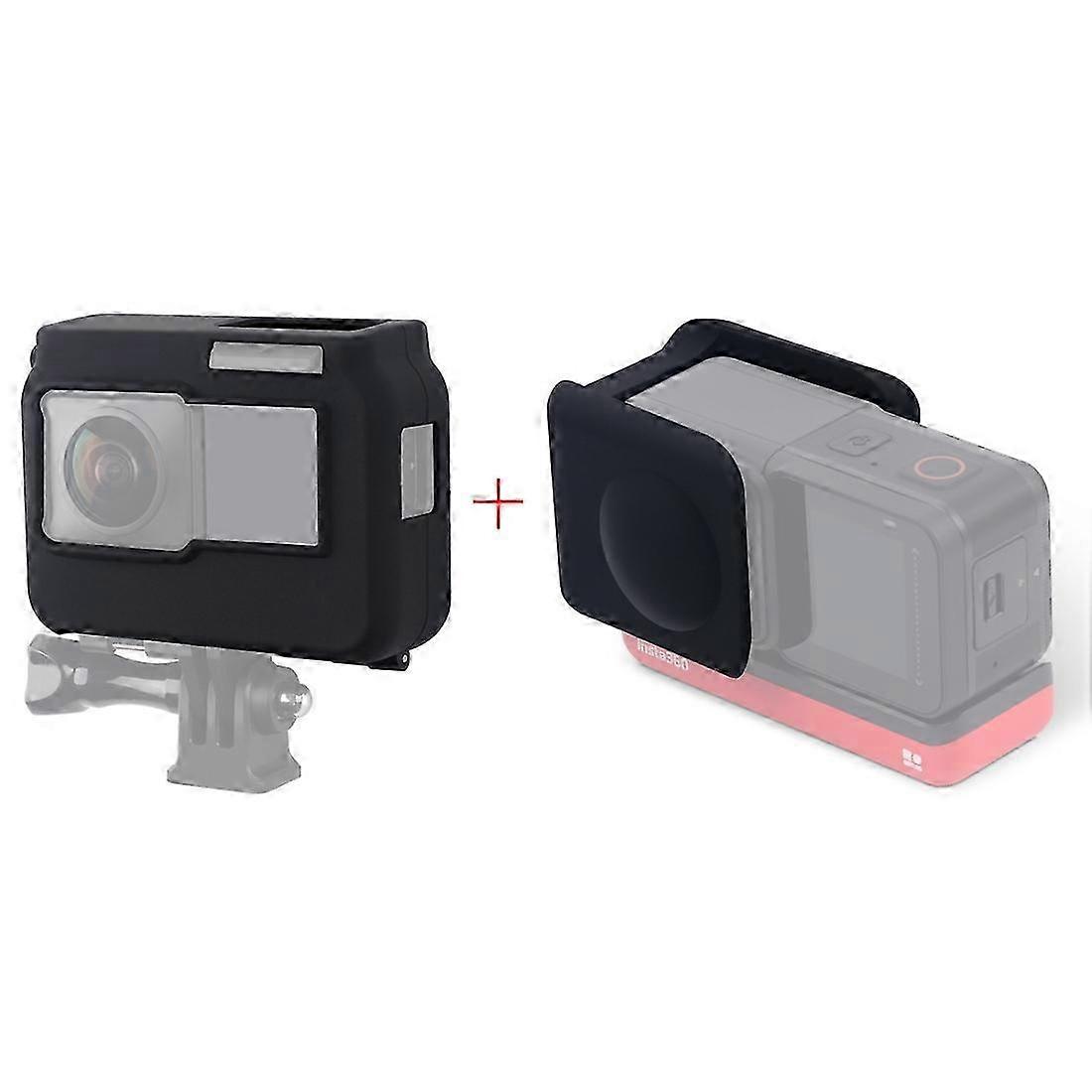 Insta360 One R Panoramic Camera Silicone Protective Case with Lens Cap - Shockproof Frame