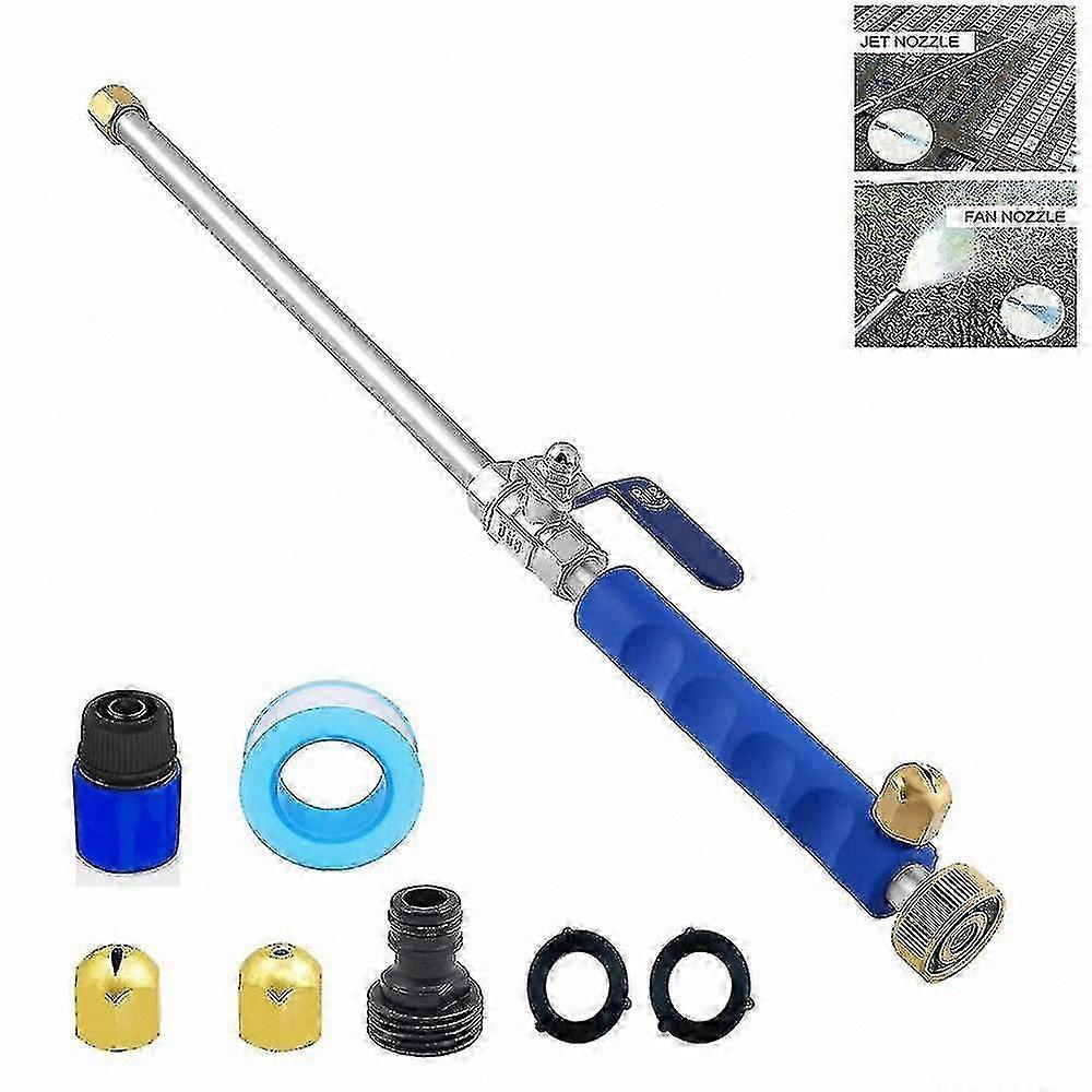 2-in-1 High Pressure Washer Tool with Dual Nozzles for Garden Hose Cleaning