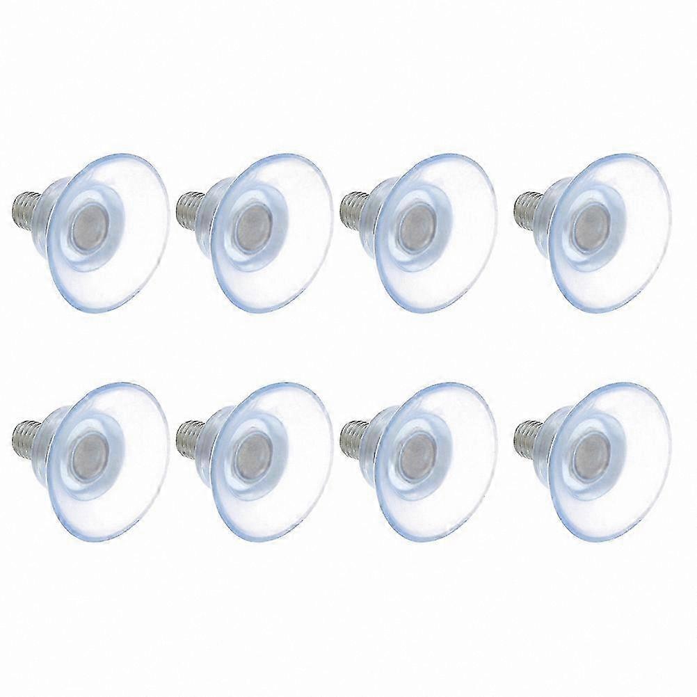 8-Pack PVC Suction Cup Hooks for Furniture and Smooth Surfaces