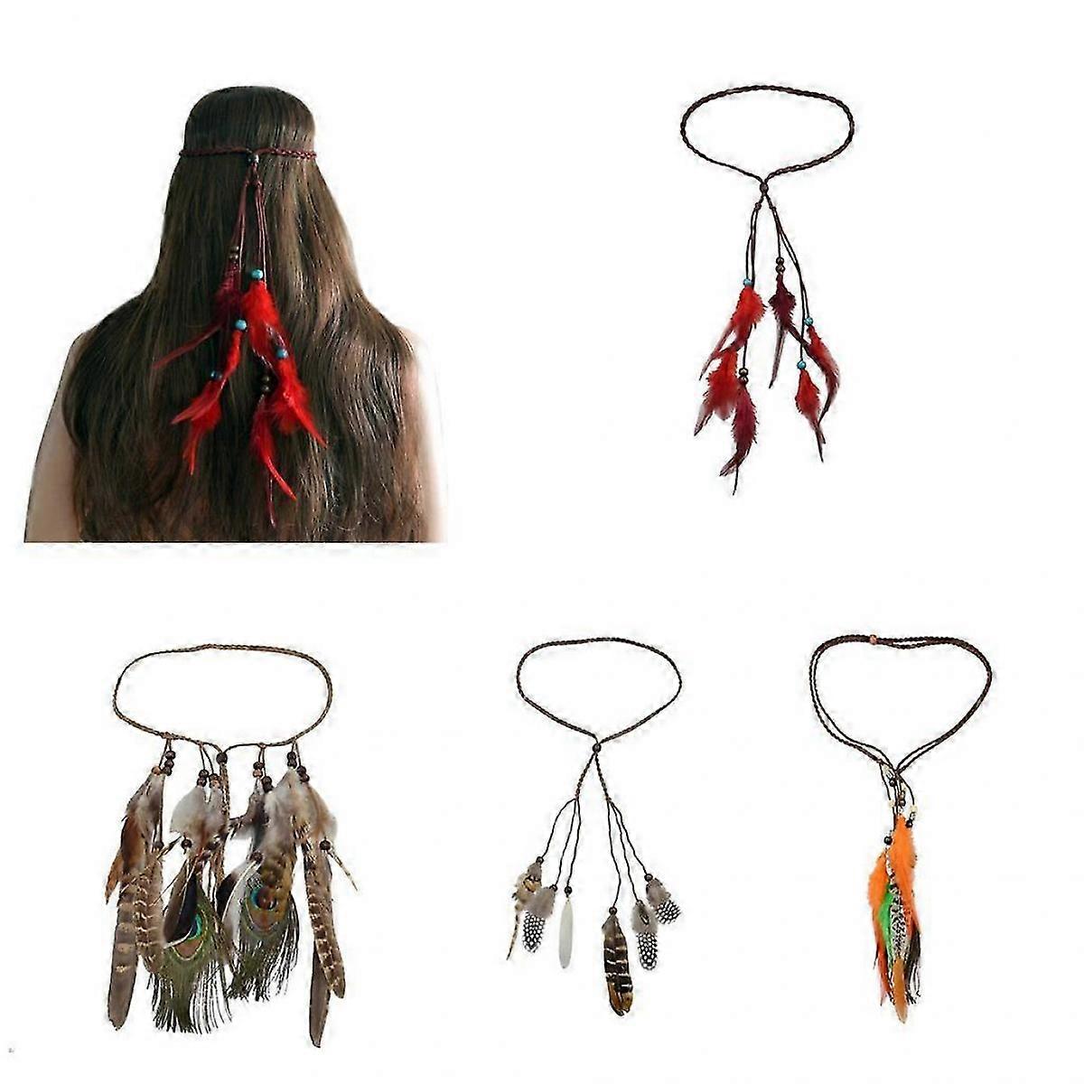 2x Elegant Artificial Headband Valentine Gift Accessory