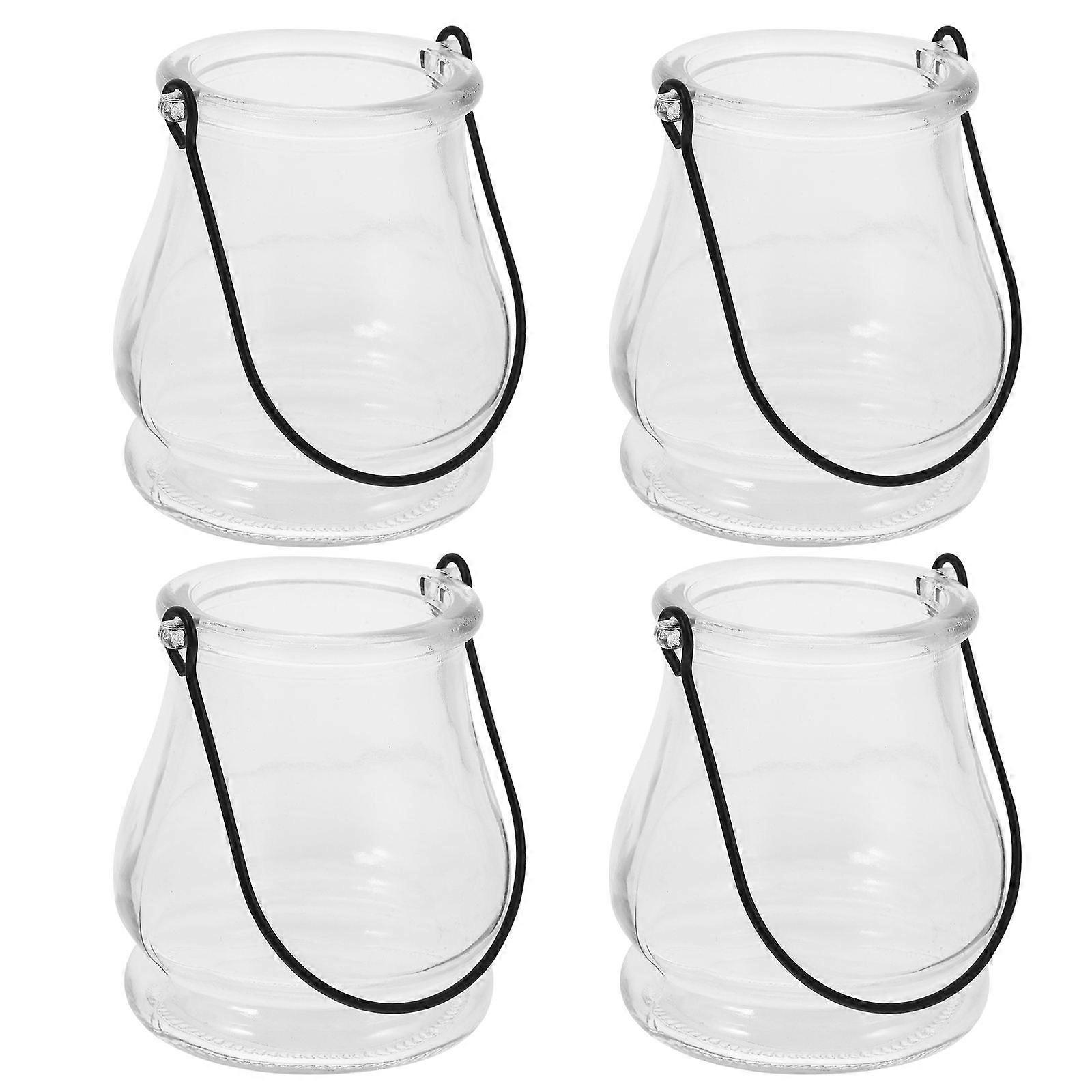 Multipurpose Glass Candle Holders for Decor 24Pcs Candle Stands