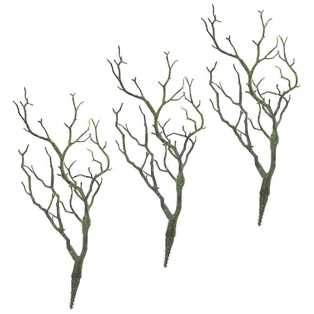 Plastic Branch Decors for 12Pcs Artificial Antler Shaped Branches Green