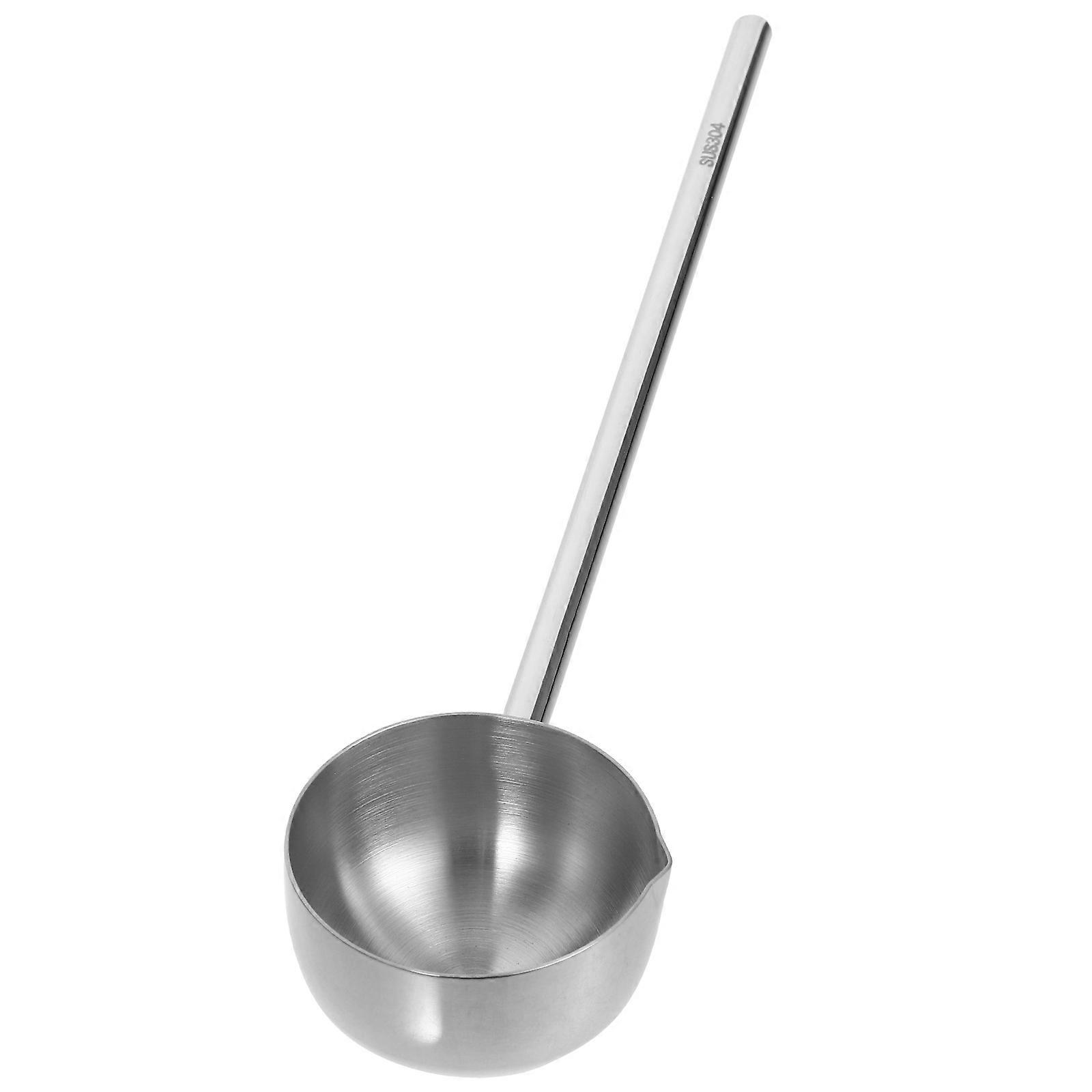 Stainless Steel Soup Ladle Spoon Set For Home Use With Long Handle Ergonomic Design Use 2Pcs