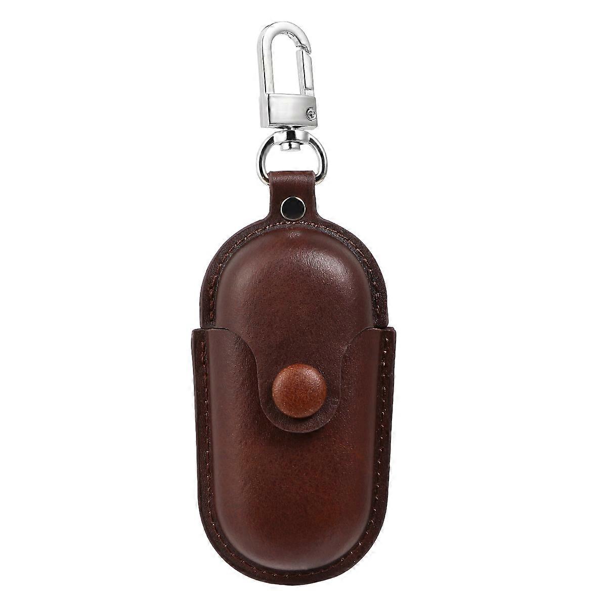 Stylish Earphone Storage Box for Headphone Storage 2Pcs Dark Brown