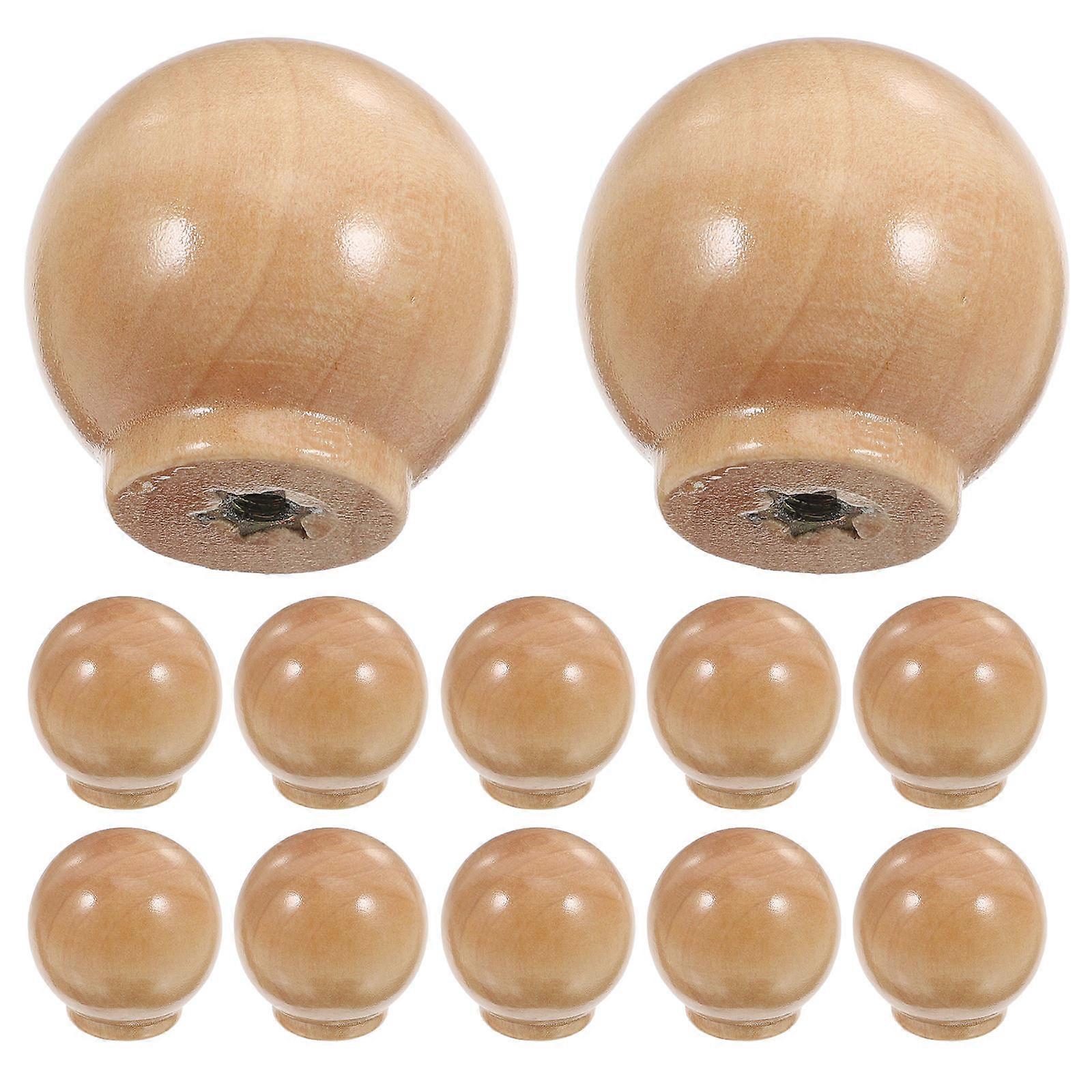 Boho Wooden Dresser Knobs with Modern Drawer Pulls 24Pcs Supply
