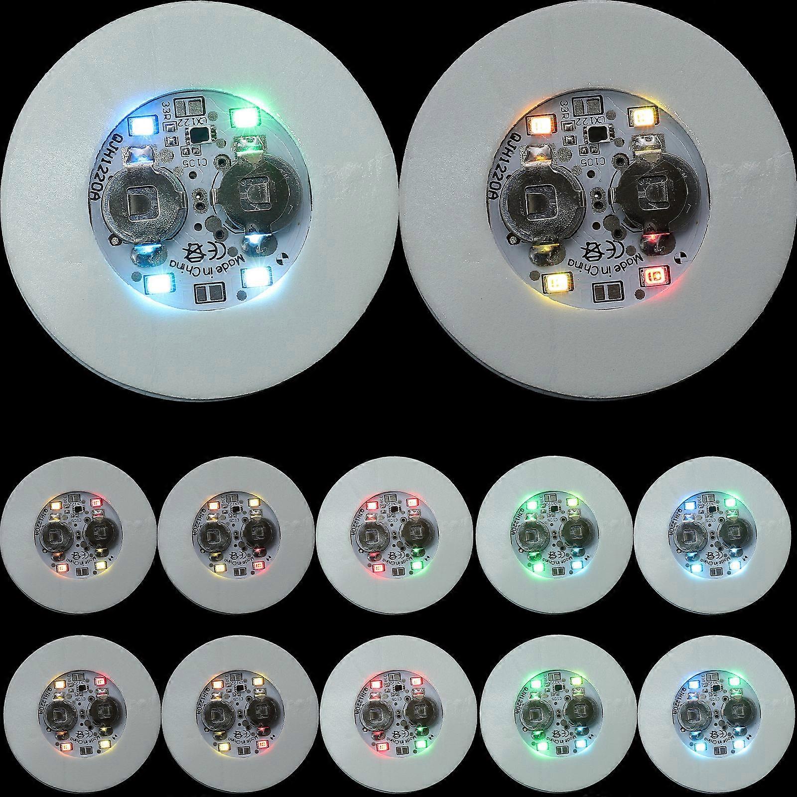 LED Coaster Flash Light Up Coasters for Home Use 60Pcs White Mats