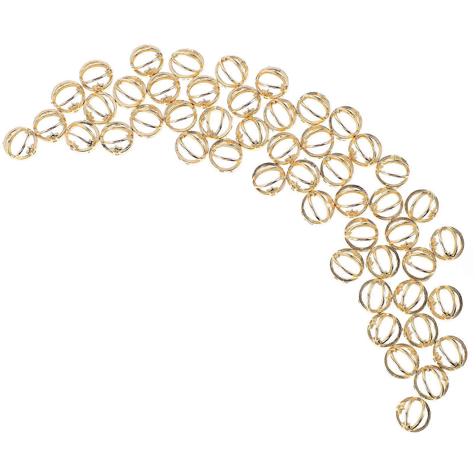 Earring Charms For Handicrafts Christmas Decoration Golden Round 1X1cm DIY Crafts 100 Pcs