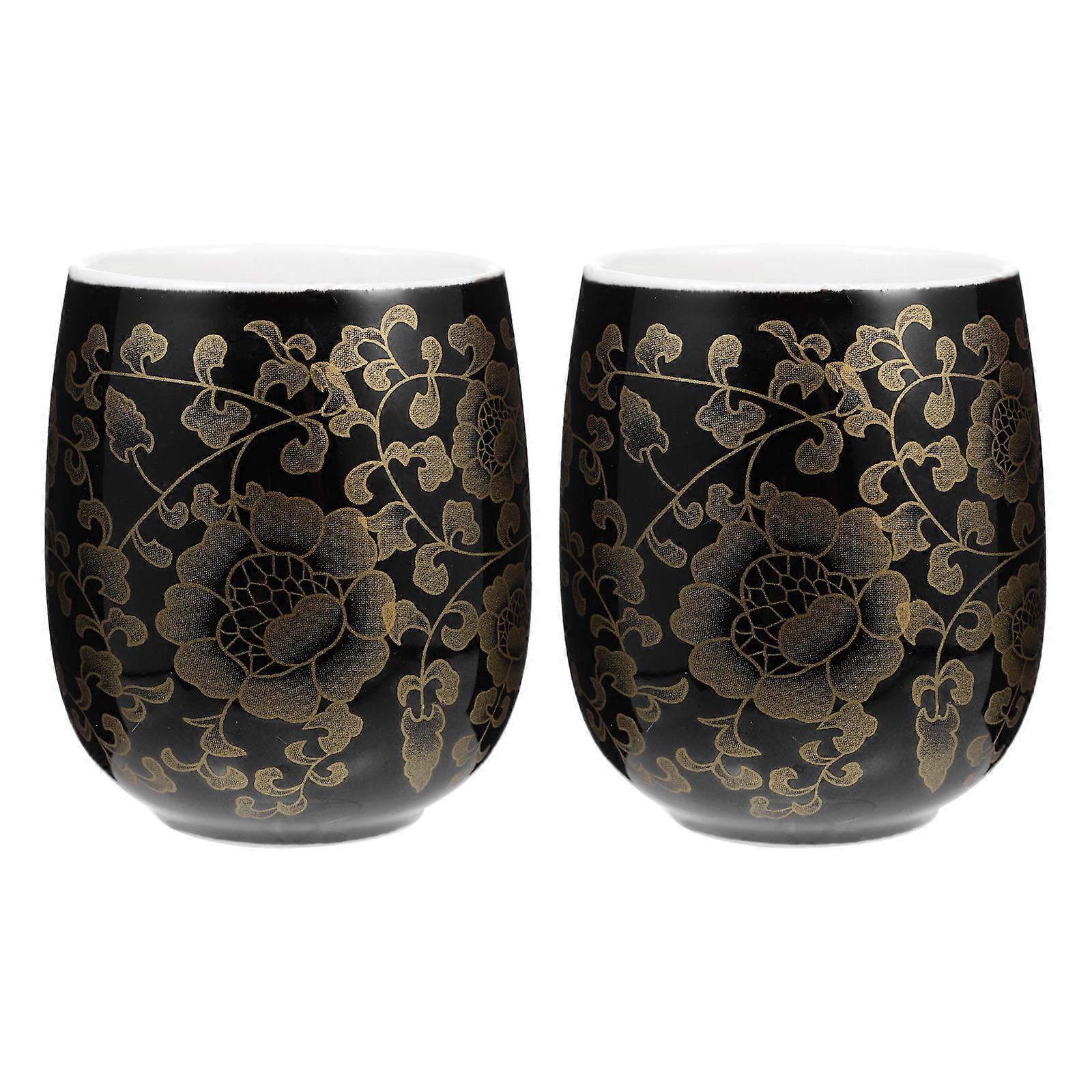 Office Japanese Tea Cups Ceramic Coffee Cup for Drinking 6Pcs