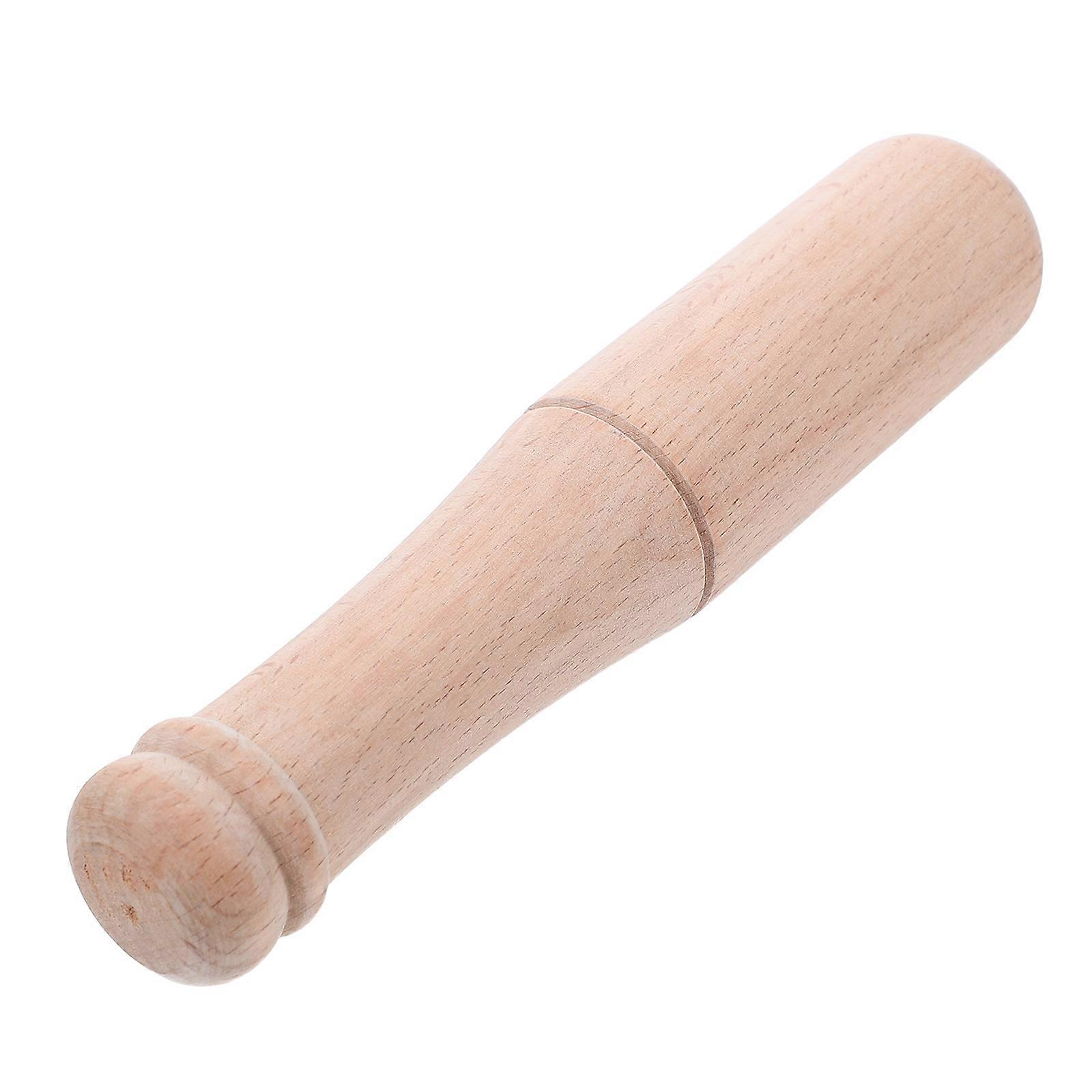 Handmade Hammer Flat Head for Hitting 3Pcs Solid Wood Educational Toy