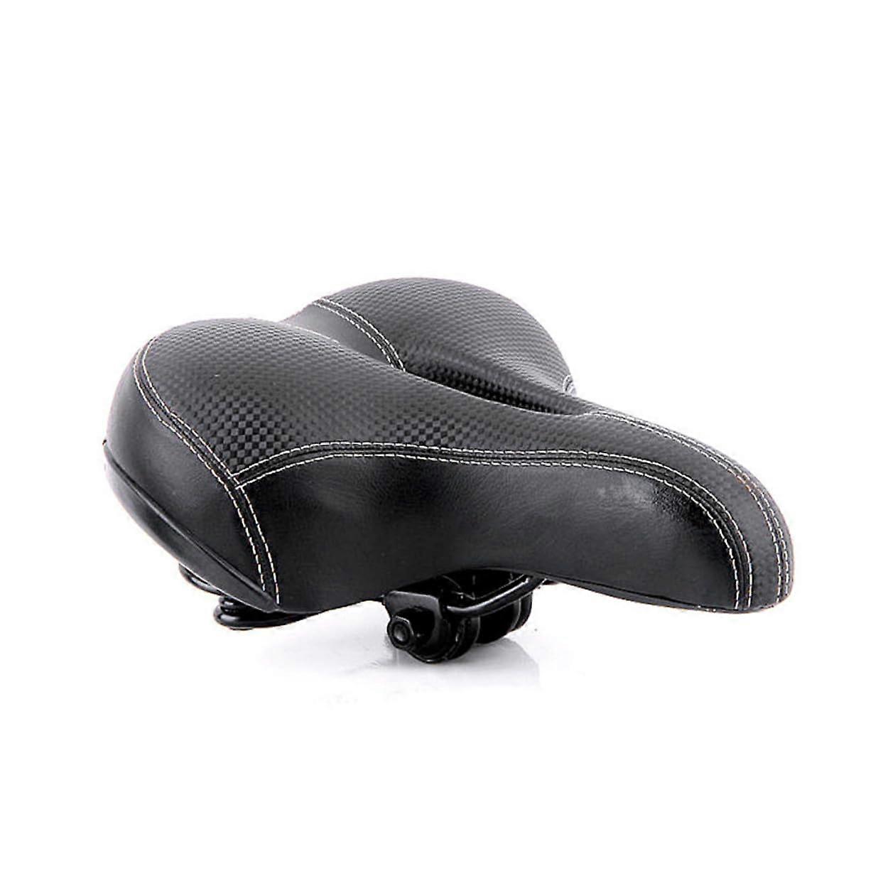 Ergonomic Bike Saddle Hollow Design Breathable Cushion Mountain Road Racing Bikes Lightweight Easy Installation Black