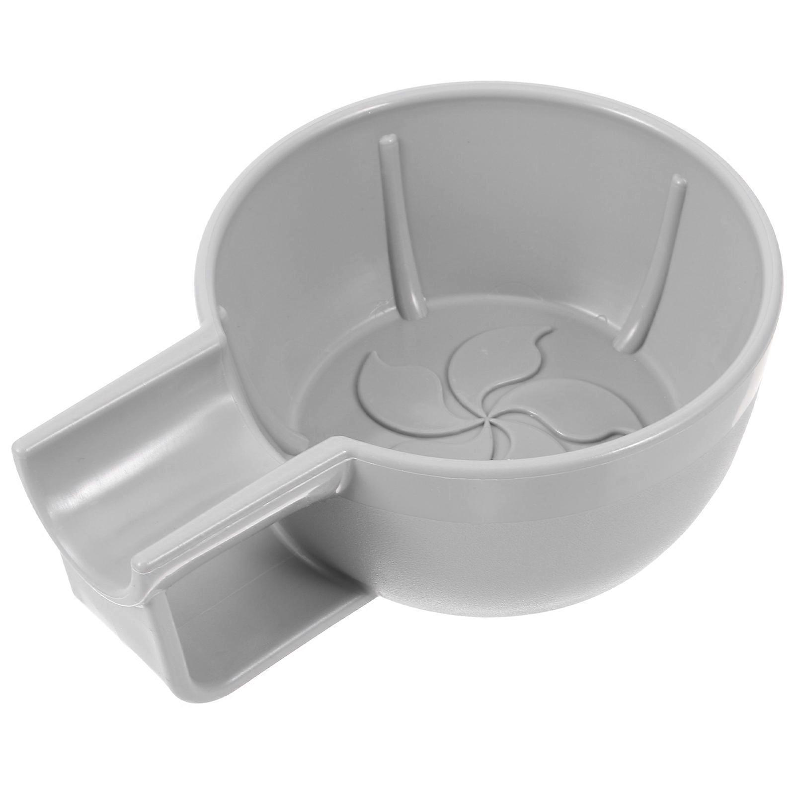 Soap Bubble Bowl Plastic Shaving Equipment for Home Use 3Pcs Grey