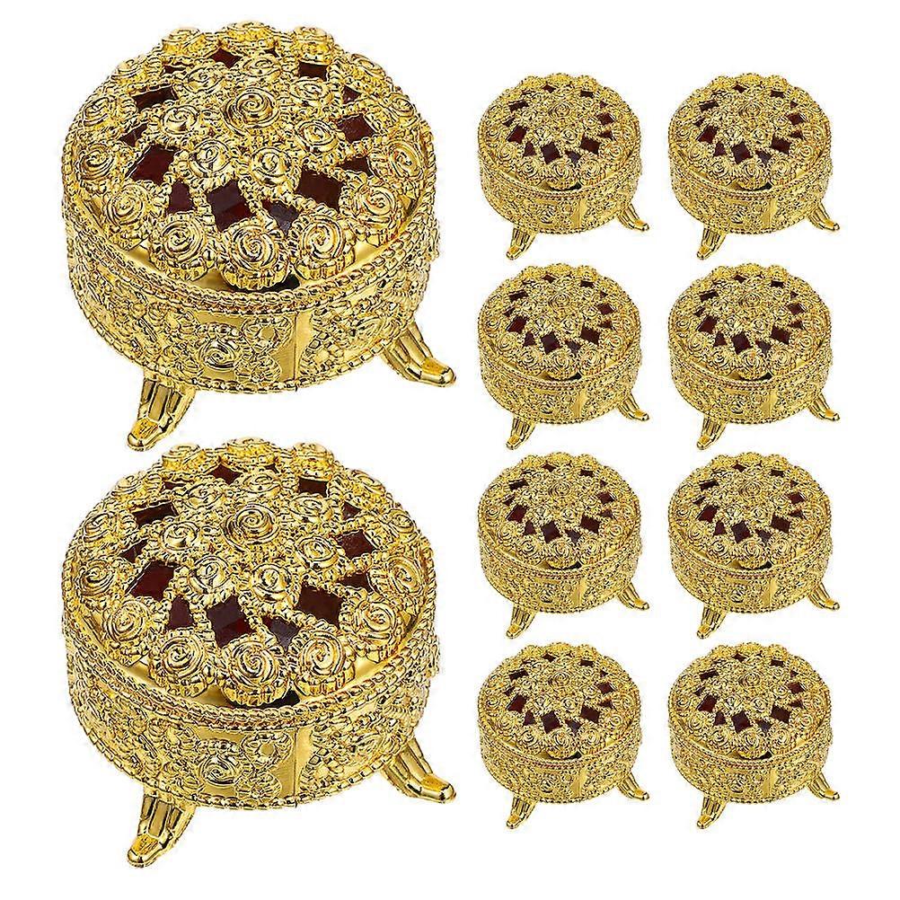 Gold Candy Boxes Favor Boxes for Wedding Use 48Pcs Plastic Candy Storage