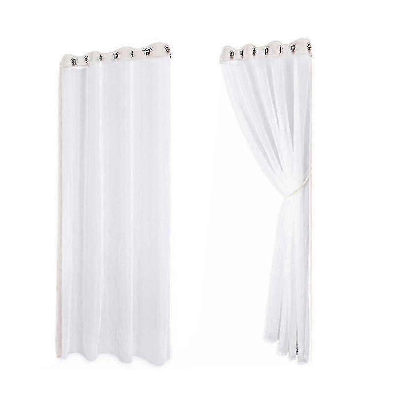 puutarhapaviljongin läpikuultava verho 2 kpl vedenpitävä irrotettava terassille