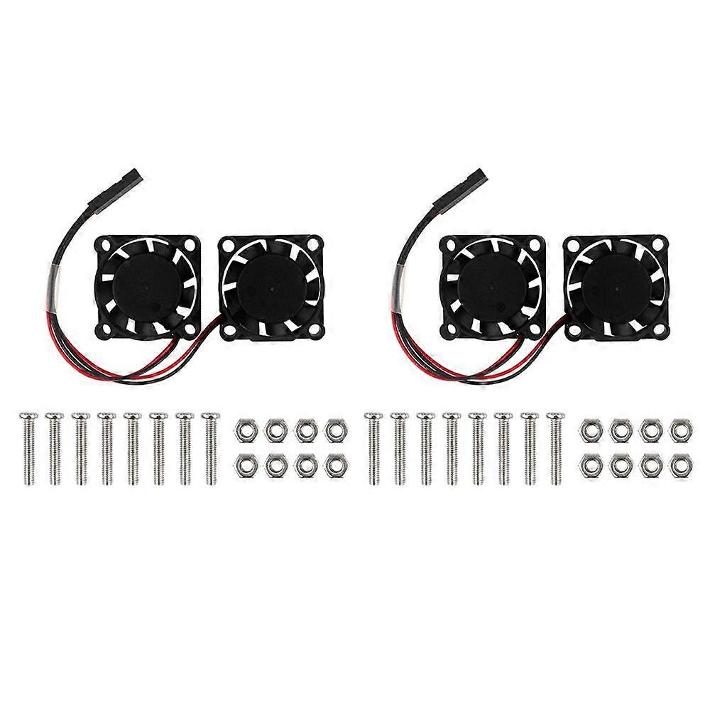 Voor Raspberry Pi 4 Ventilator 4B 3B+ 5V Dubbele Radiator Ventilator Stille Koeler Radiator Koelventilator Geluid 16DBA
