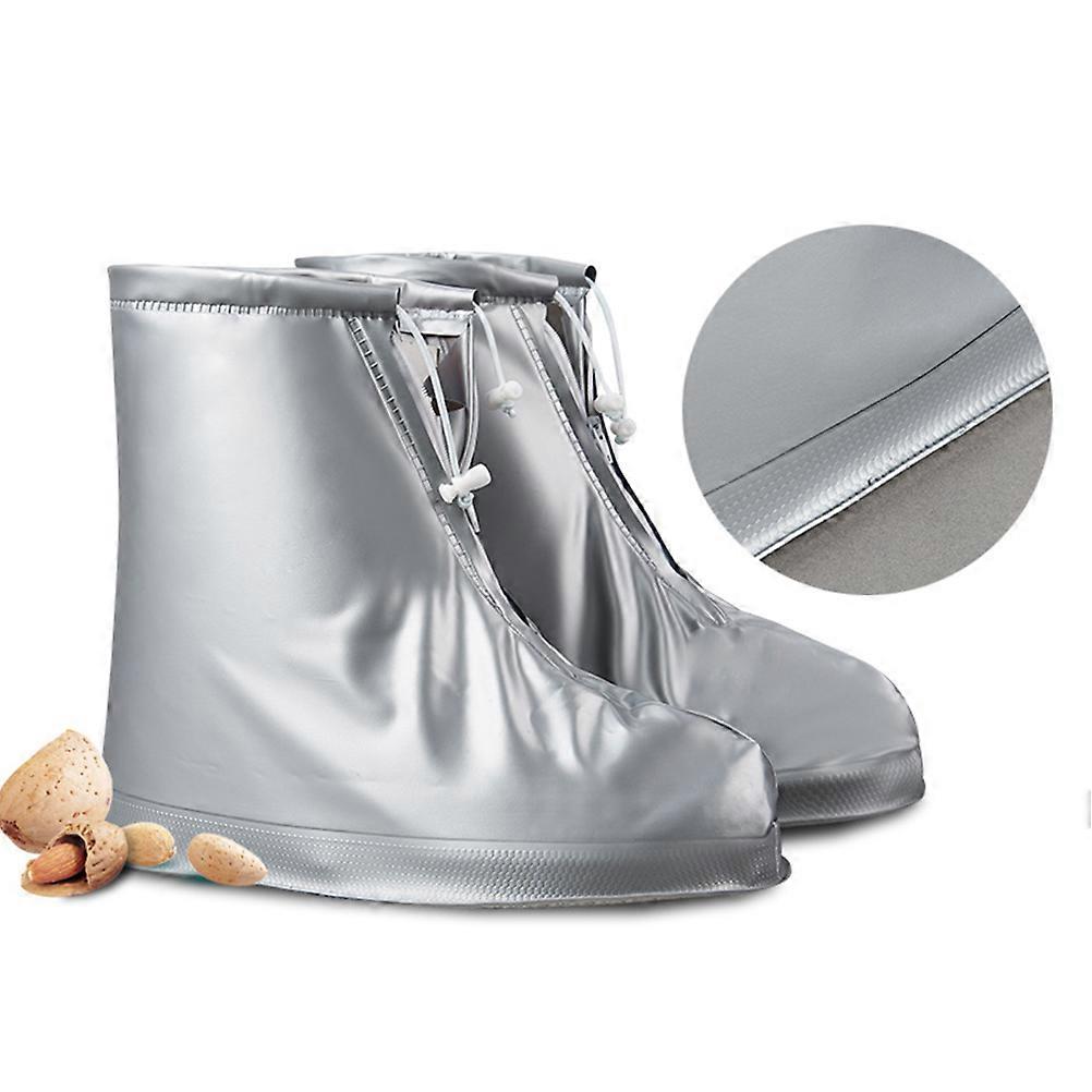 Overshoes for Shoe Protection with Non-Slip Function Silver