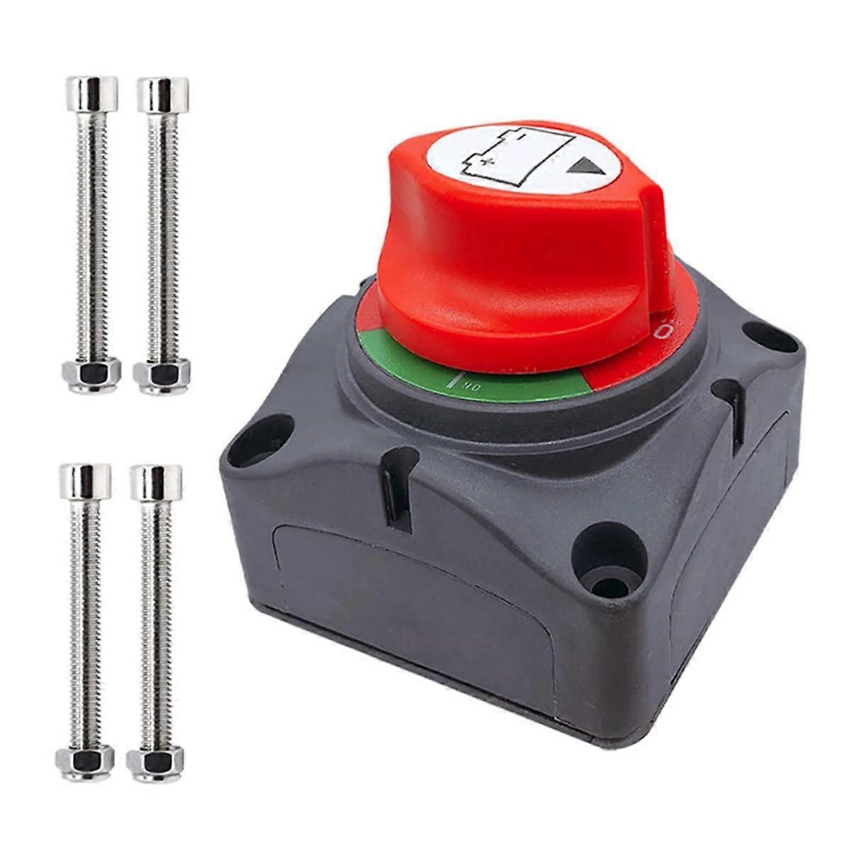 Battery Disconnect Switch Copper Terminals Heavy Duty Power Cut Off For RV ATV Car Boat UTV Safety Isolation