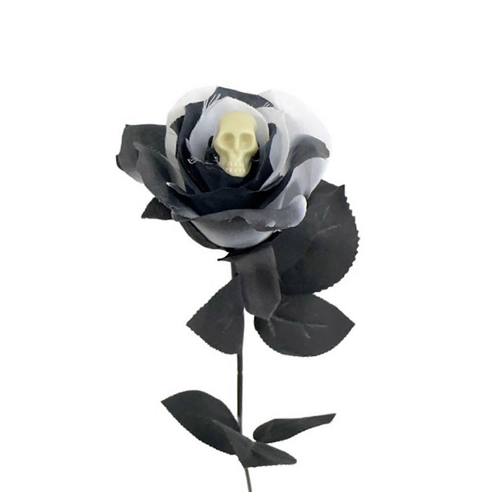 Halloween Decorations 2024: Simulated Roses with Bones, Eyes & Skeletons - Terrifying Props, Up to 50% Off