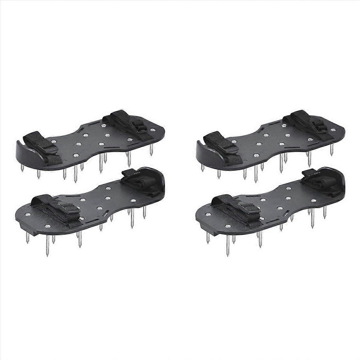 4.2CM Lawn Spikes Scarifying Shoes Self-Leveling Epoxy Tools Black