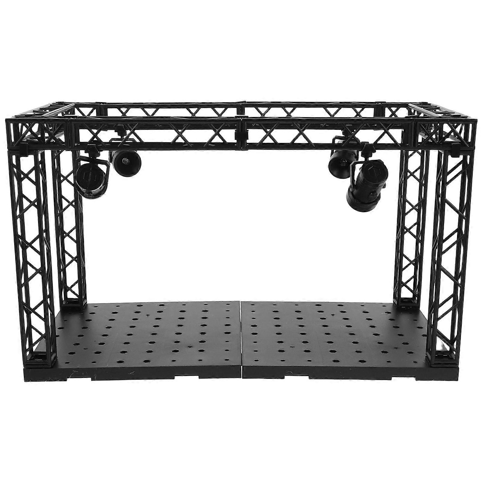 Light Up Display Case For Figurines: Led-Lit Miniature Showcase Display Cabinet - Tabletop Organizer Storage Box For Office Desk Bedroom Living Room