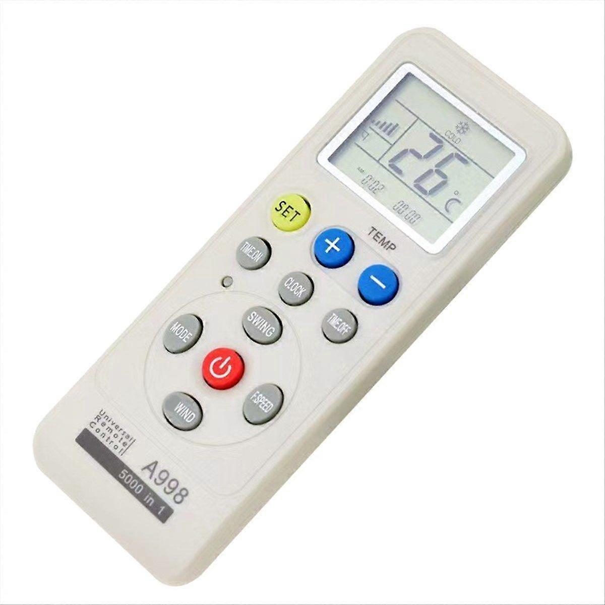 Universal Air Conditioner Remote Control AC LCD Remote Control 5000 in 1 Low Power Consumption Remo