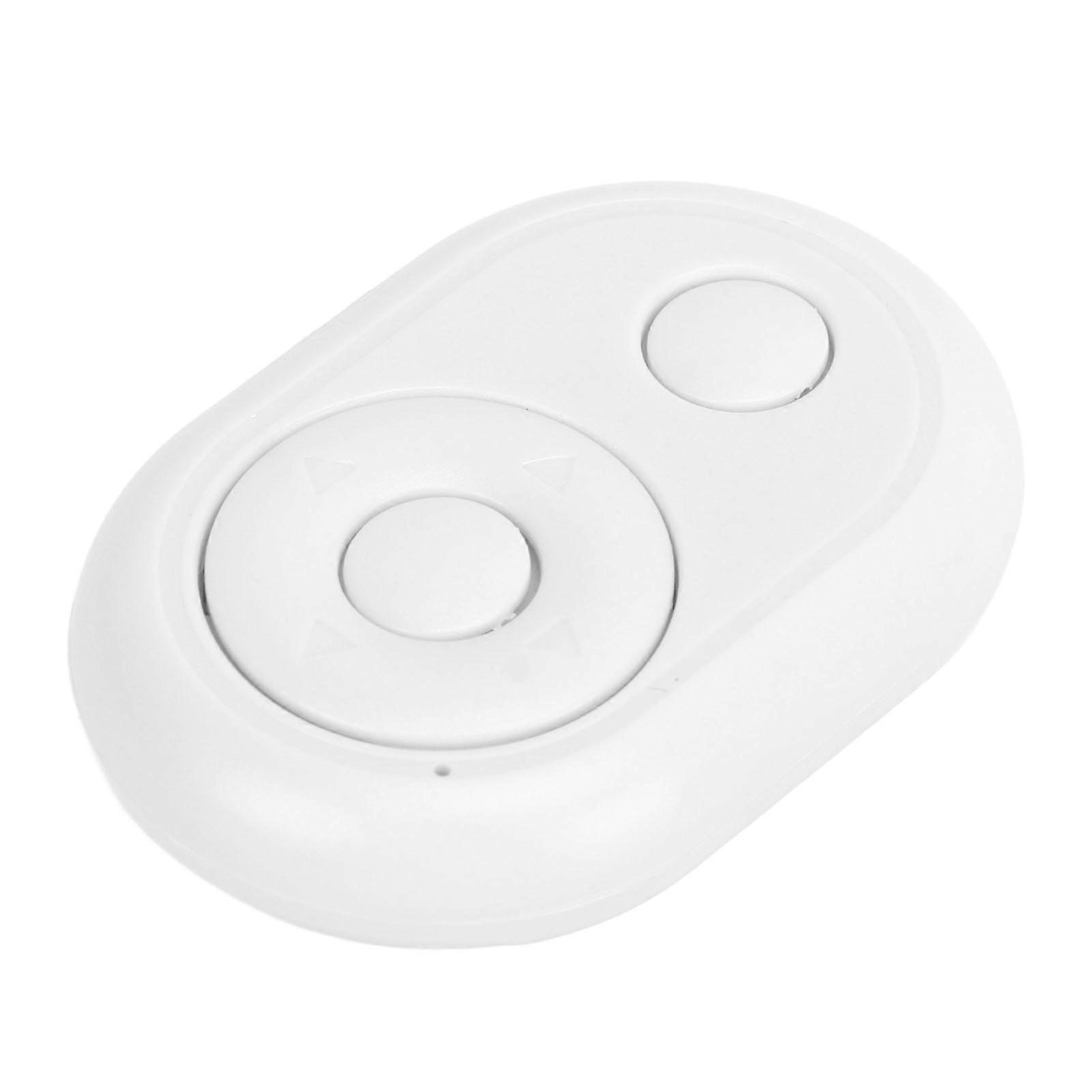 Camera Remote Control Wireless Bluetooth Cellphone Shutter Remote Control Selfie Button Clicker White 