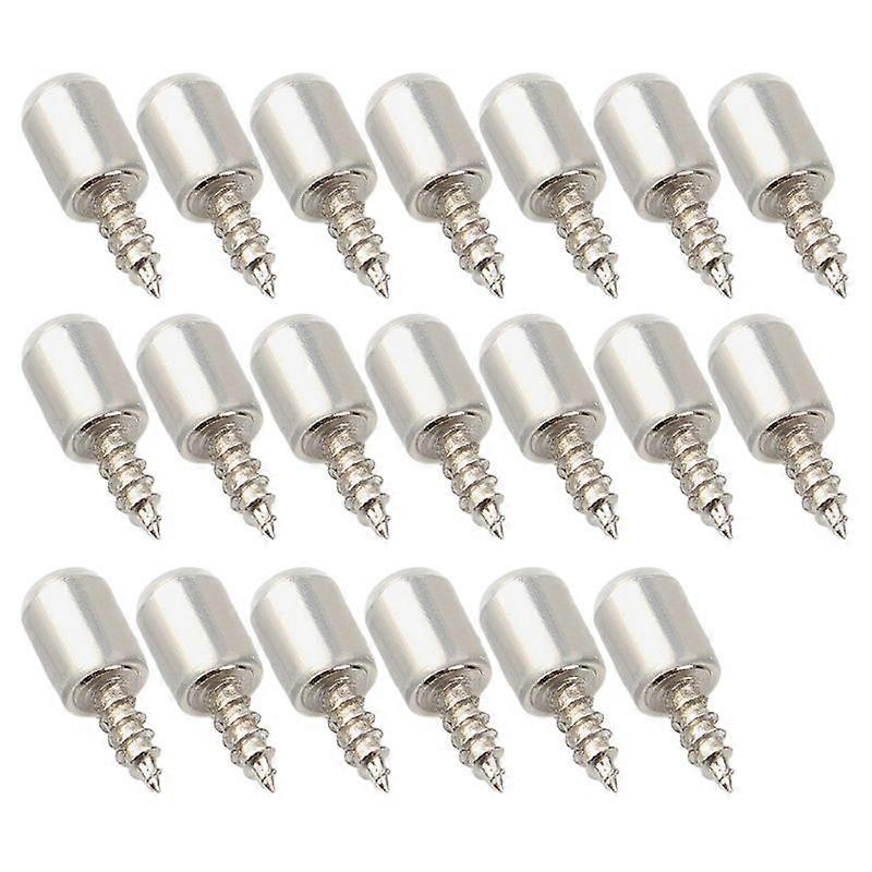 20Pcs Self-tapping Screws Cabinet Bracket Laminate Support Glass Studs Pegs