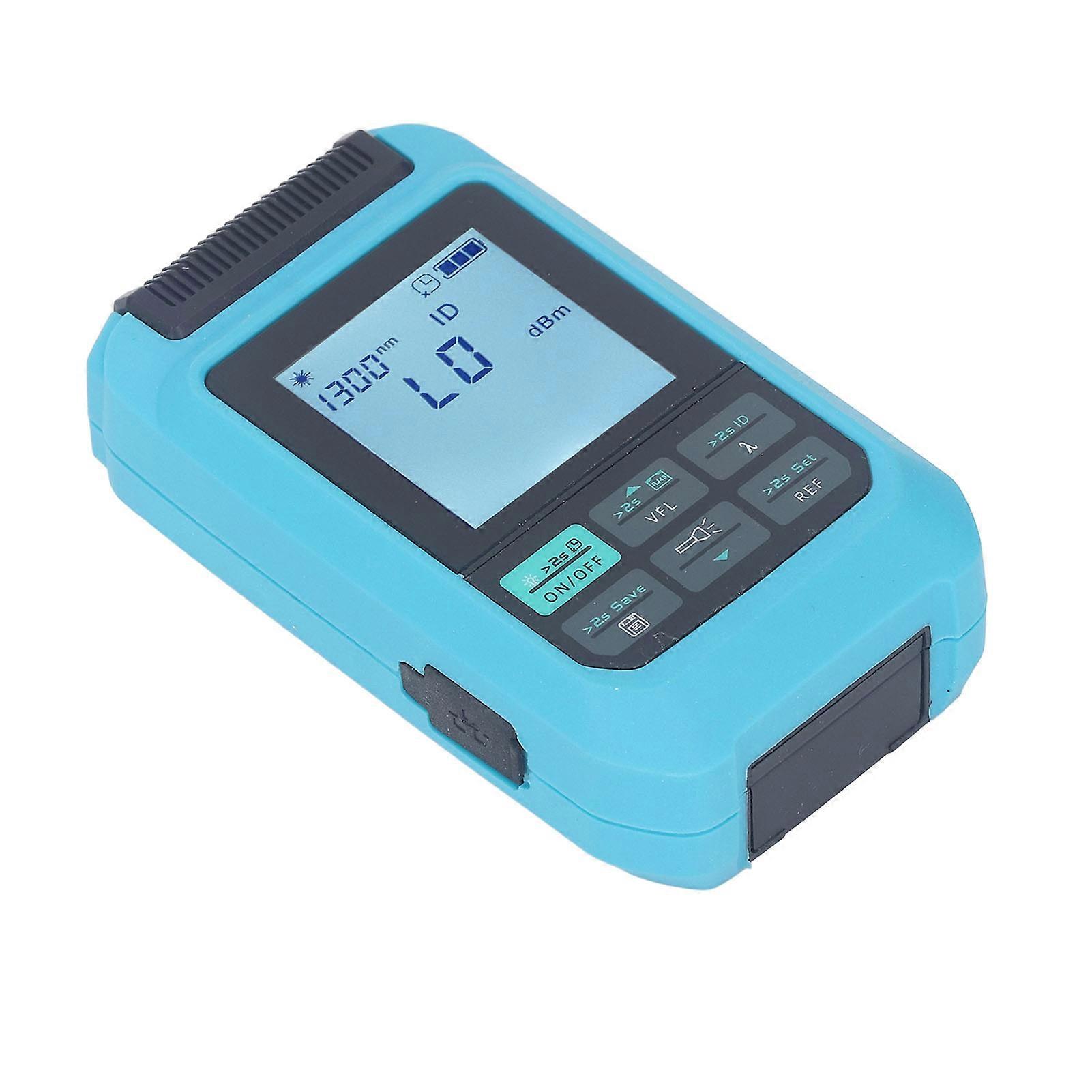 Optical Power Meter Handheld Multifunctional 4 in 1 High Accuracy Rechargeable Fiber Network Cable Tester ‑50~+26dBm