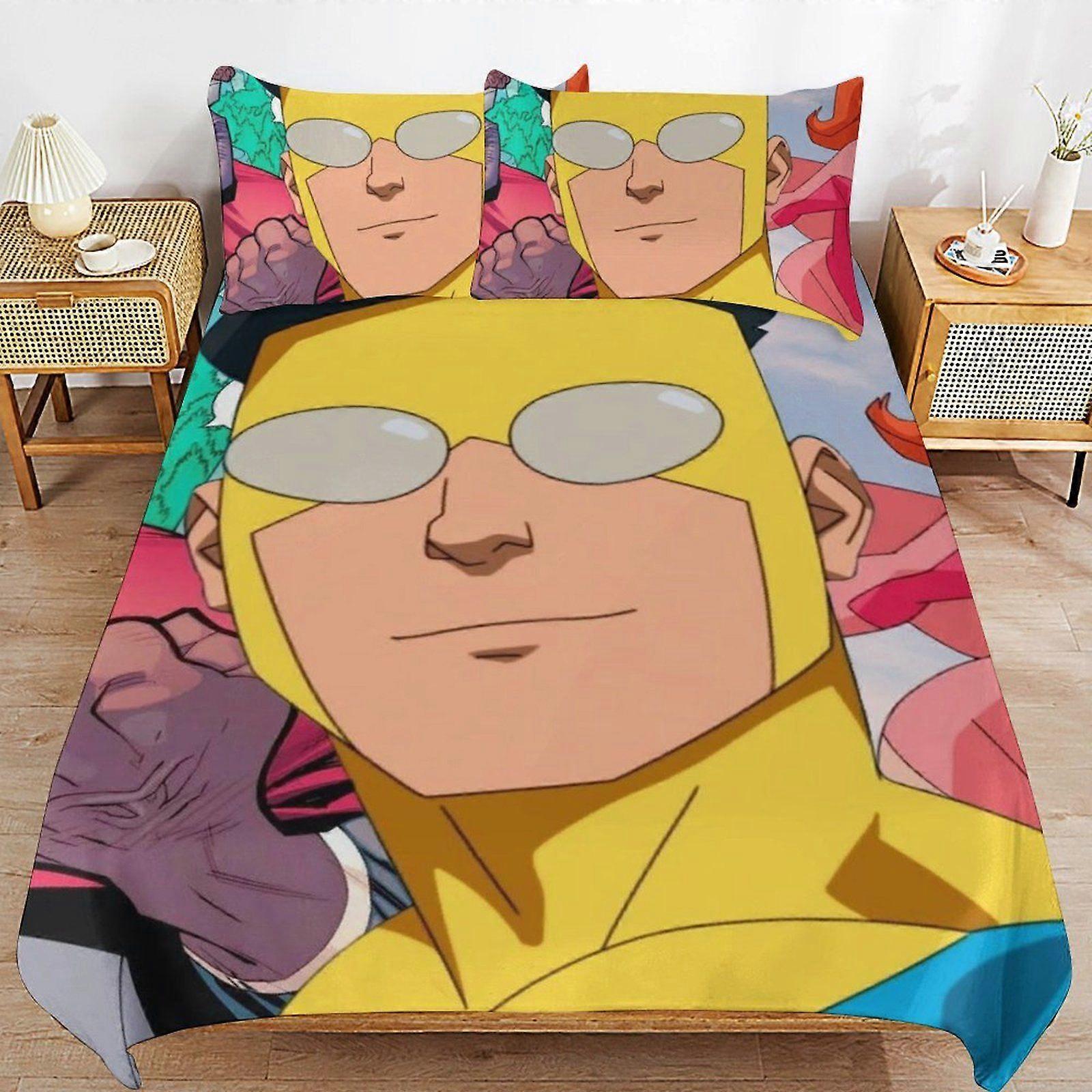 d426 Invincible Daily Comfort Soft Durable Zipper Structure Comfortable Fabric Duvet Cover Sets Sleeping Essentials b426