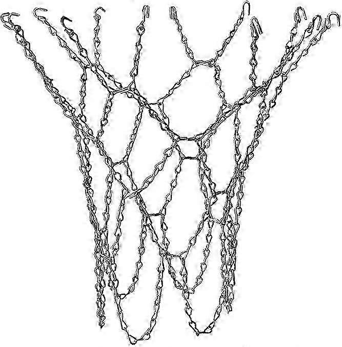 Heavy Duty Basketball Replacement Chain Net Steel Chain Basketball Net Standard Galvanized