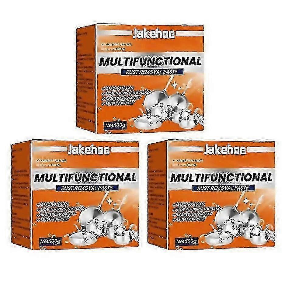 For 3pcs Stainless Steel Cleaning Paste Powerful Cookware Rust Removal Kitchen