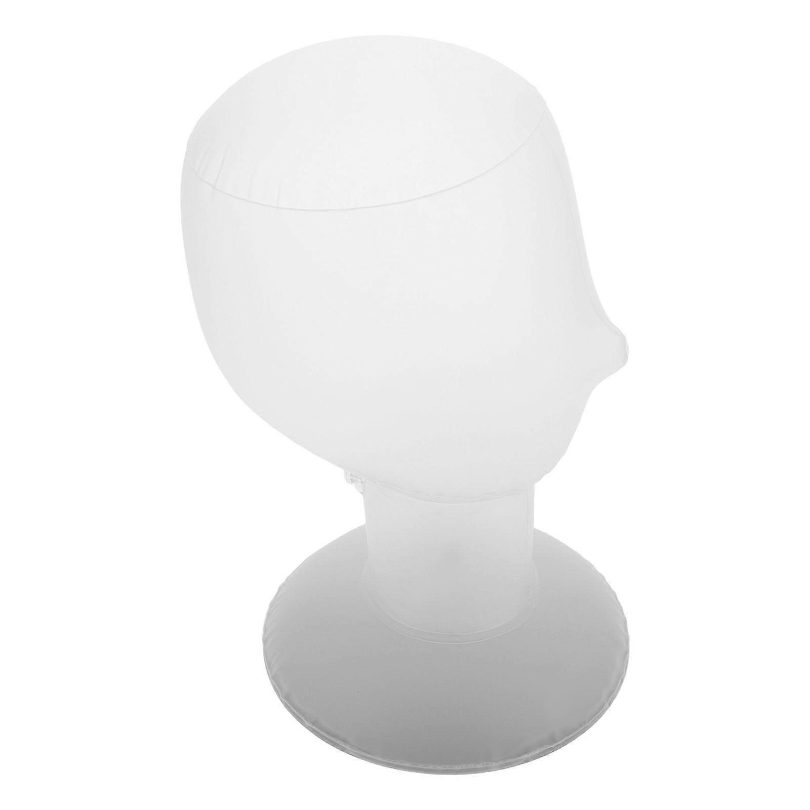 Mannequin Head Inflatable Mannequin Head Stand for Wig Display and Hat Organizer Glasses Caps Display Rack Tabletop Baseball Caps Shaper