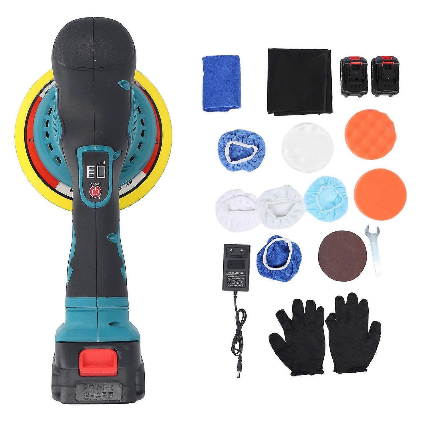 Cordless Car Buffer Polisher with Lithium Battery 2800 to 5500RPM 6 Speeds Rechargeable Portable Pol