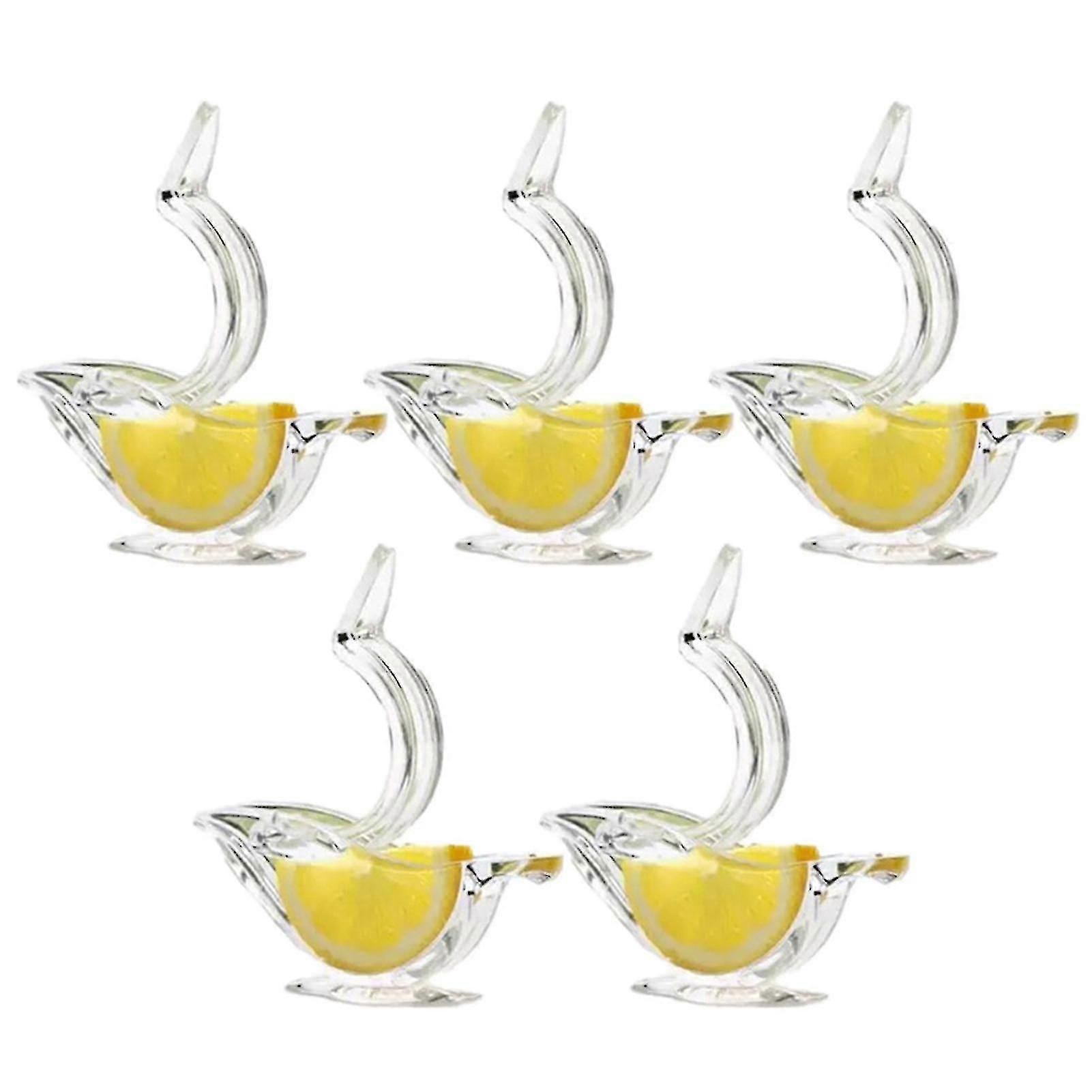 Lemon Juicer Clip Acrylic Manual Lemon Slice Squeezer Convenient Transparent Fruit Juicer For Home