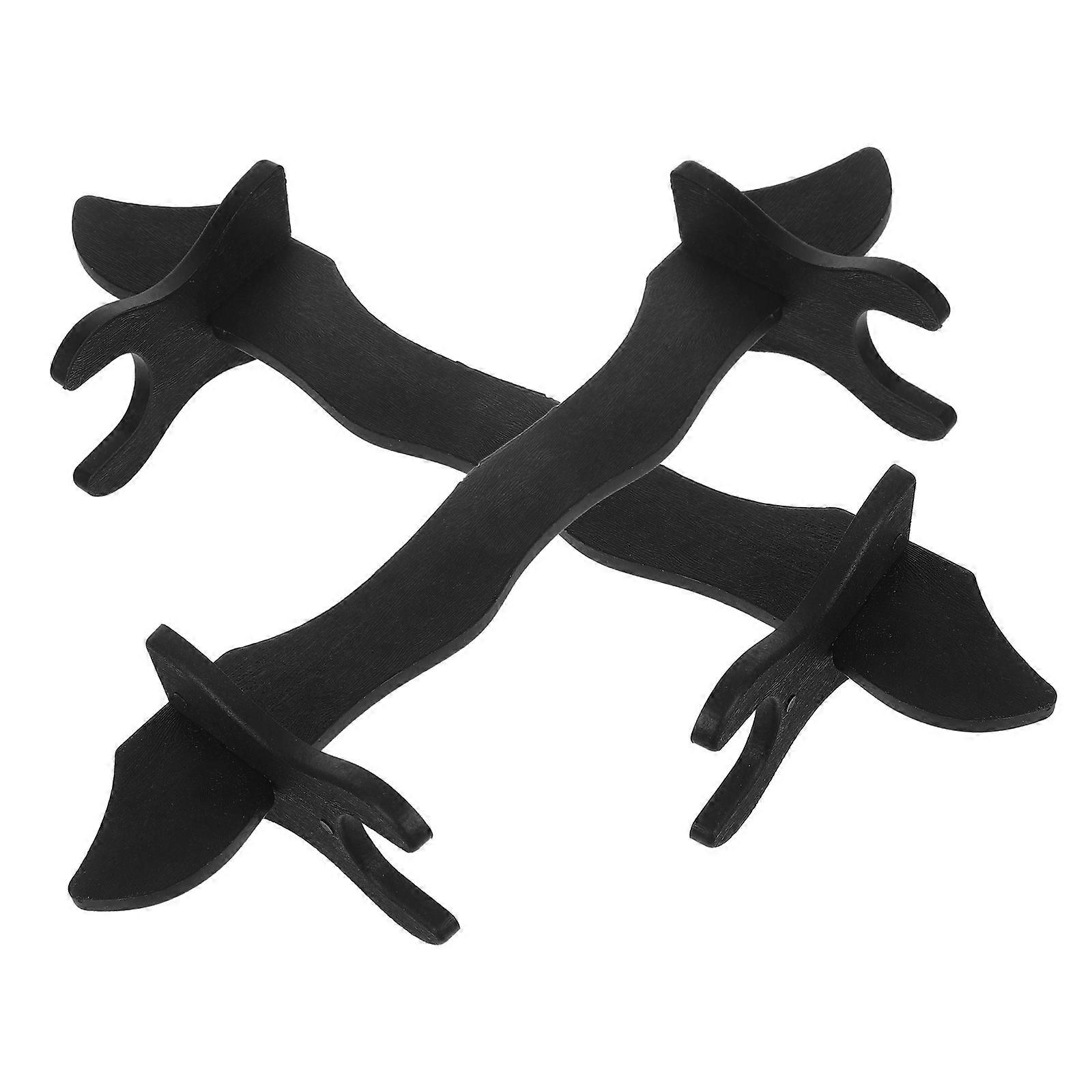 Toy Sword Holder Black Plastic Display Stand for Models 2Pcs Pack