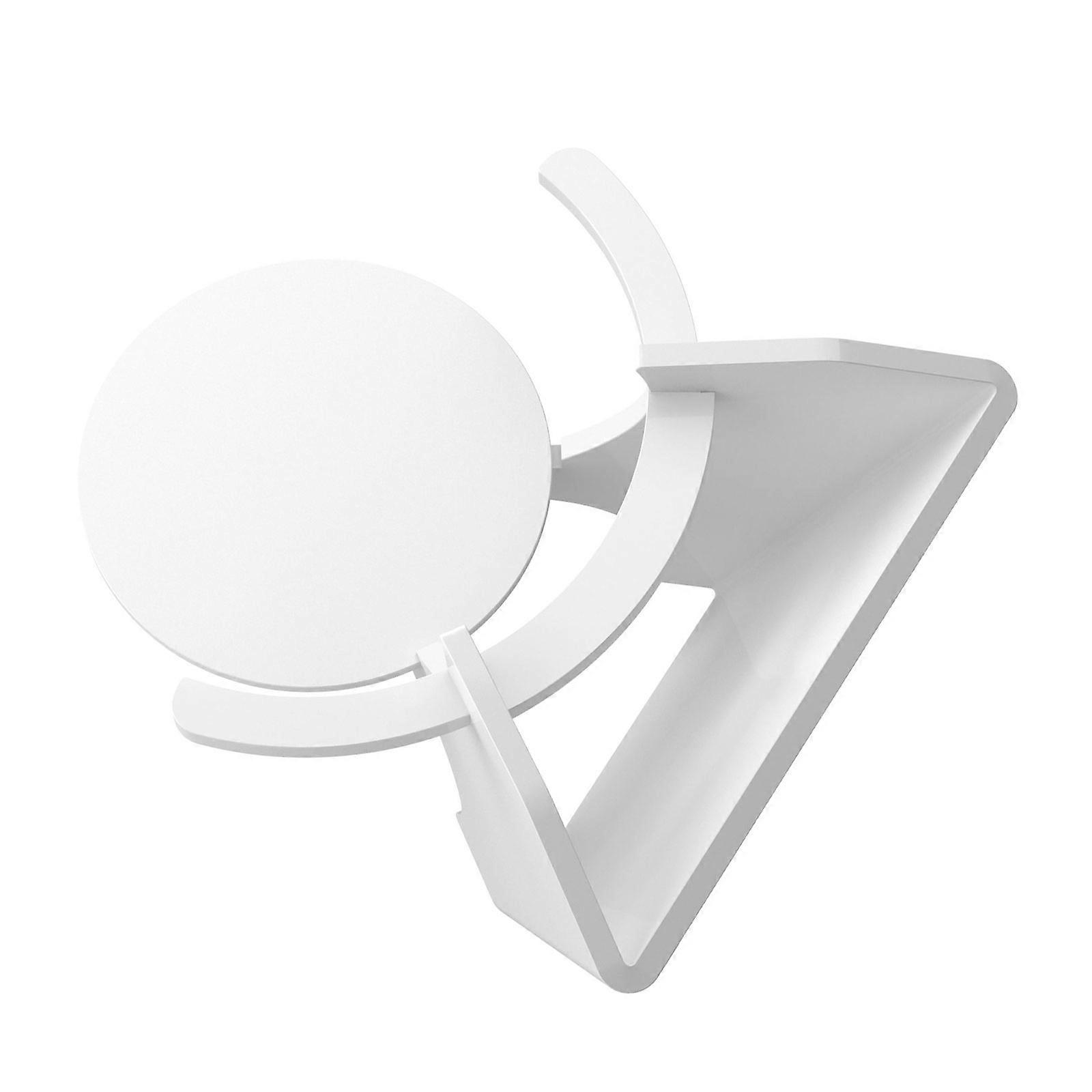 Acrylic Desktop Holder for Nest Mini Speakers Secure AntiSlip Dock With Charging Port Accessibility  White