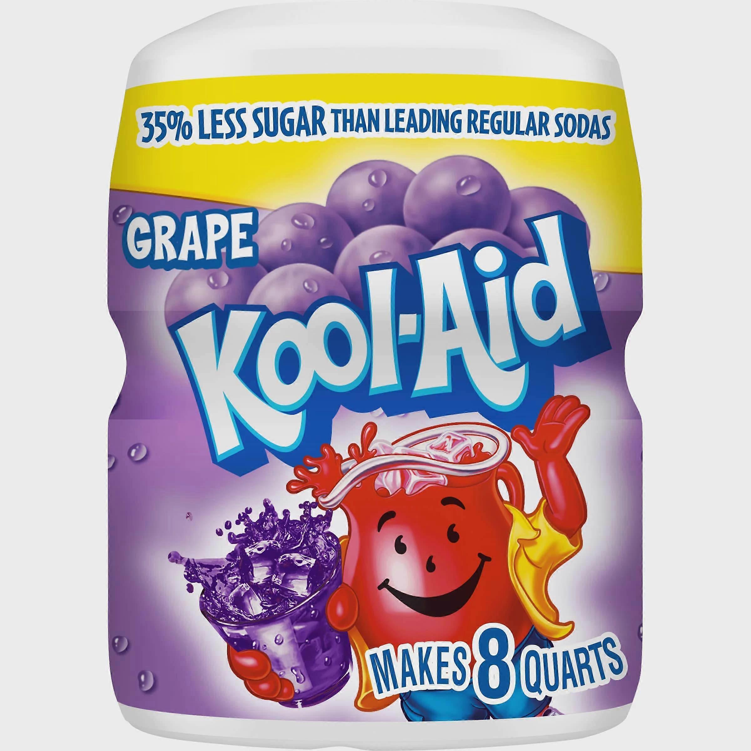 Kool-aid Sugar-sweetened Powdered Soft Drink Mix, Grape, 19 Oz