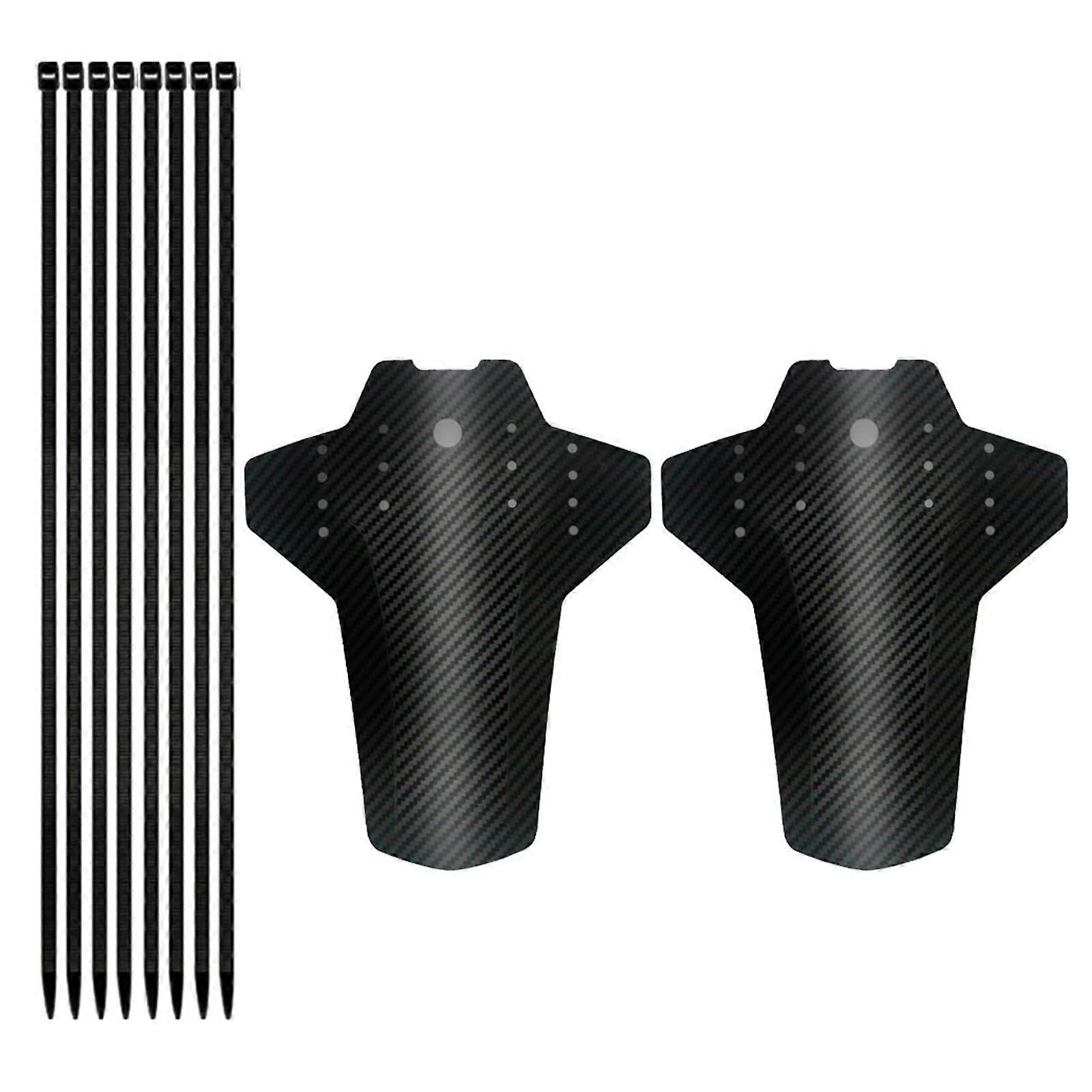 Folding Bike Mud Guards Set Thickened Front Rear Adjustable Splash Fenders for Mountain Bicycle