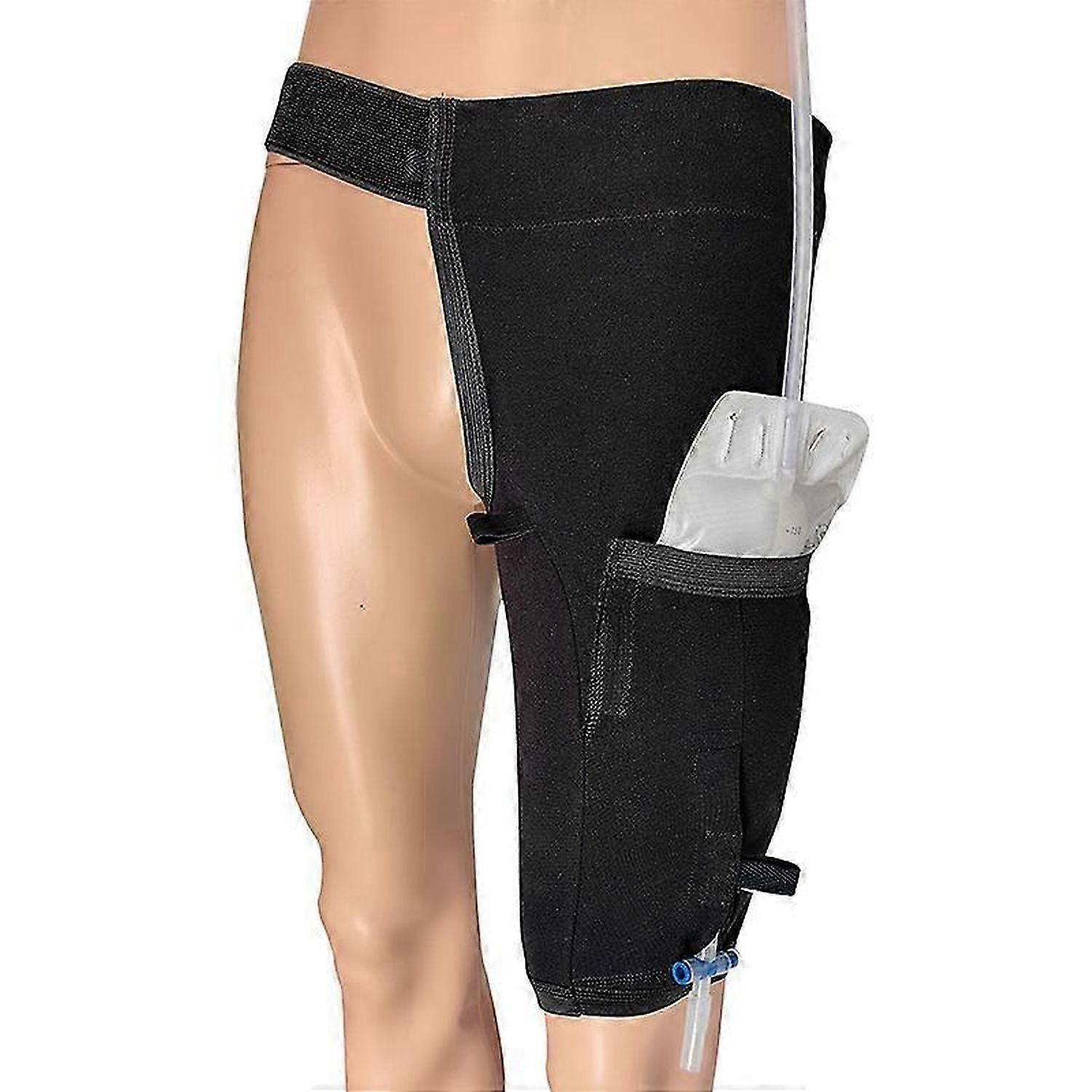 حامل حقيبة الساق القسطرة ، غطاء حامل حقيبة الساق البول مع حزام الخصر ، كم حقيبة الساق فولي لسلس البول كيس ، قابل للغسل ودائم