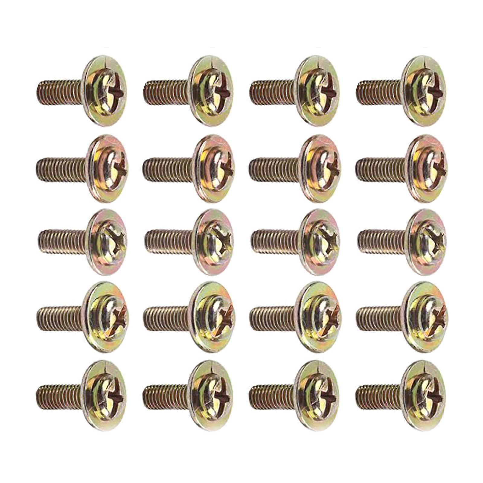20Pcs Light Weight Drum Lugs Screws Drum Lug Claw Hook Mounting Screws Set Drum Lug Screws Easy to Install Lug Claw Hook Multicolor