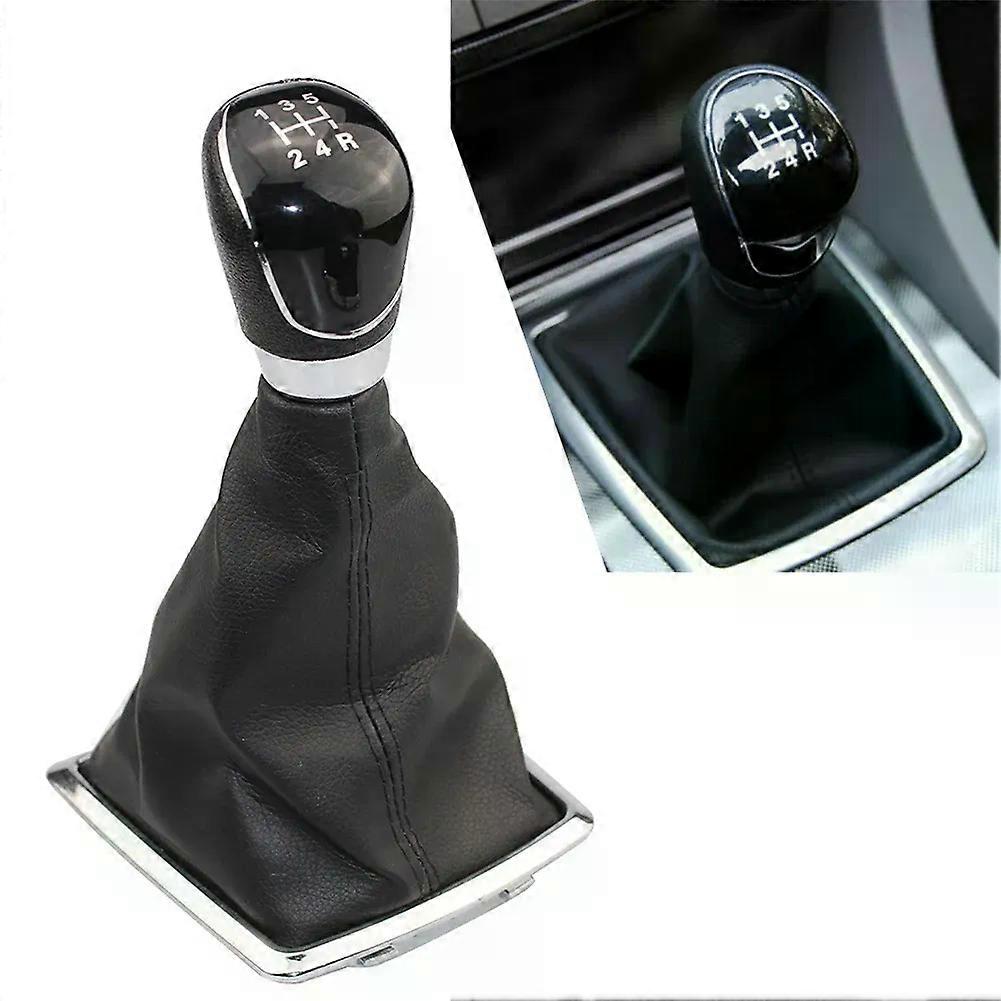 5/6 Speed Car Shift Gear Knob Replacement With Leather Boot For Ford Focus MK2 C-Max Kuga Mondeo S-Max Transit Tourneo / Custom