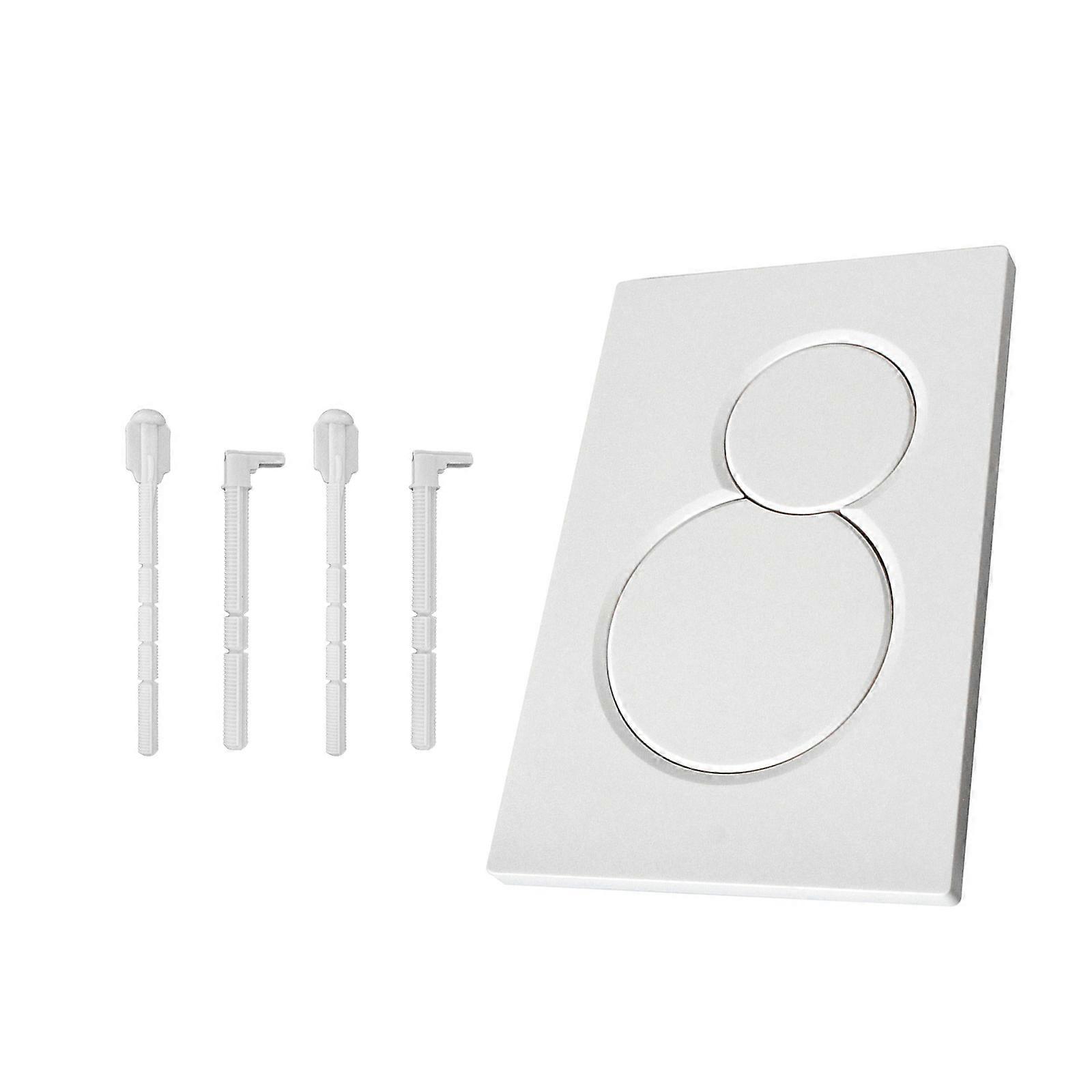 Double Flush Toilet Cistern Actuator Plate Easy to Install Actuator Plate Replacement Actuator Plate for Geberit Sigma01  White