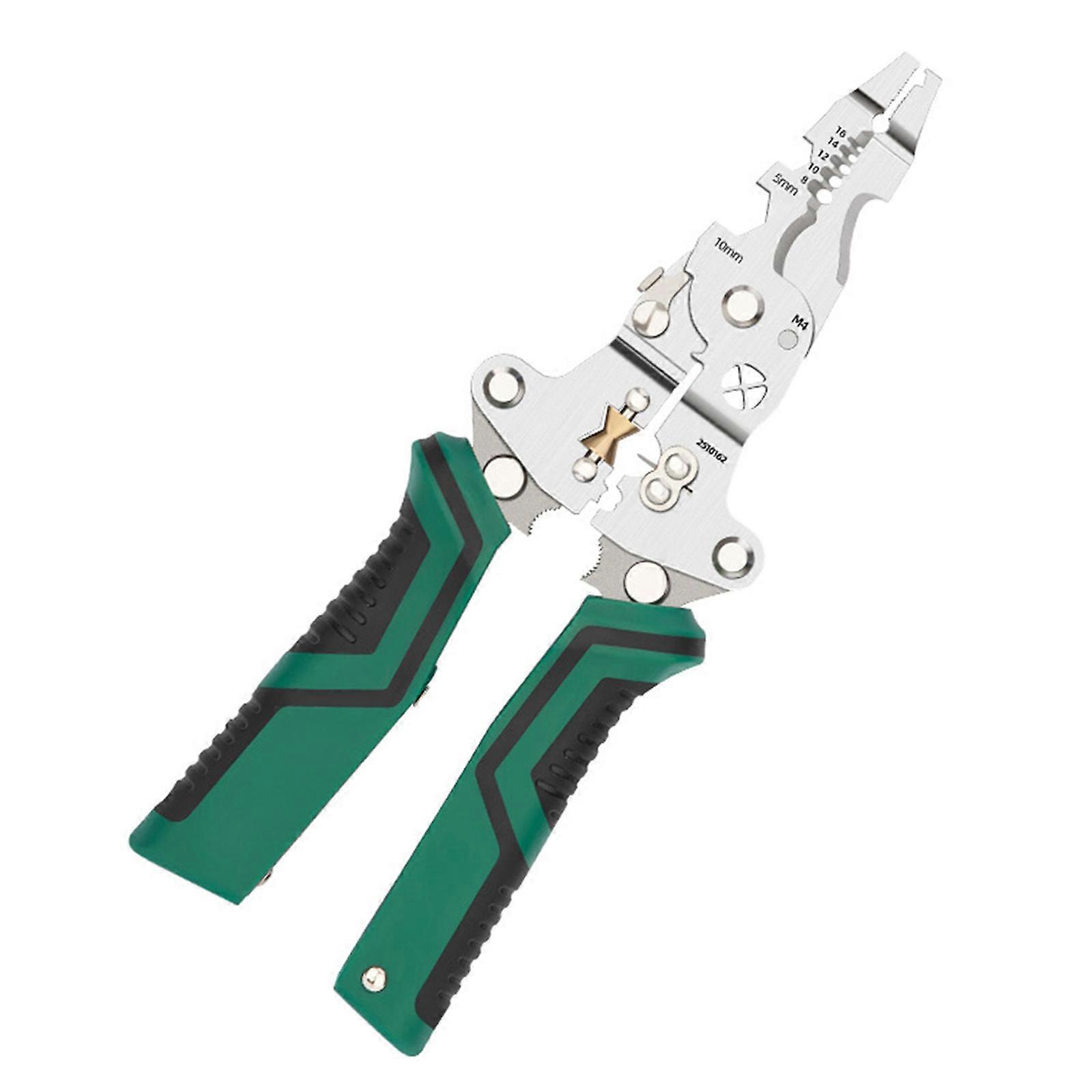 Wire Stripper Tool Multifunction Wire Strippers Electrical 11 in 1 Wire Cutter Wire Crimper Adjustable Wire Stripping Multicolor