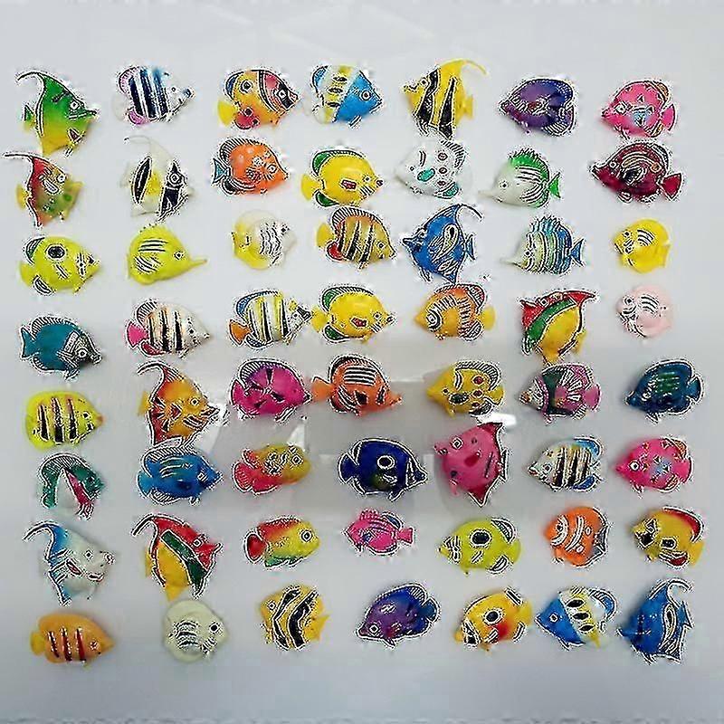 20 Pcs Artificial Moving Fish Plastic Floating Fishes High Simula