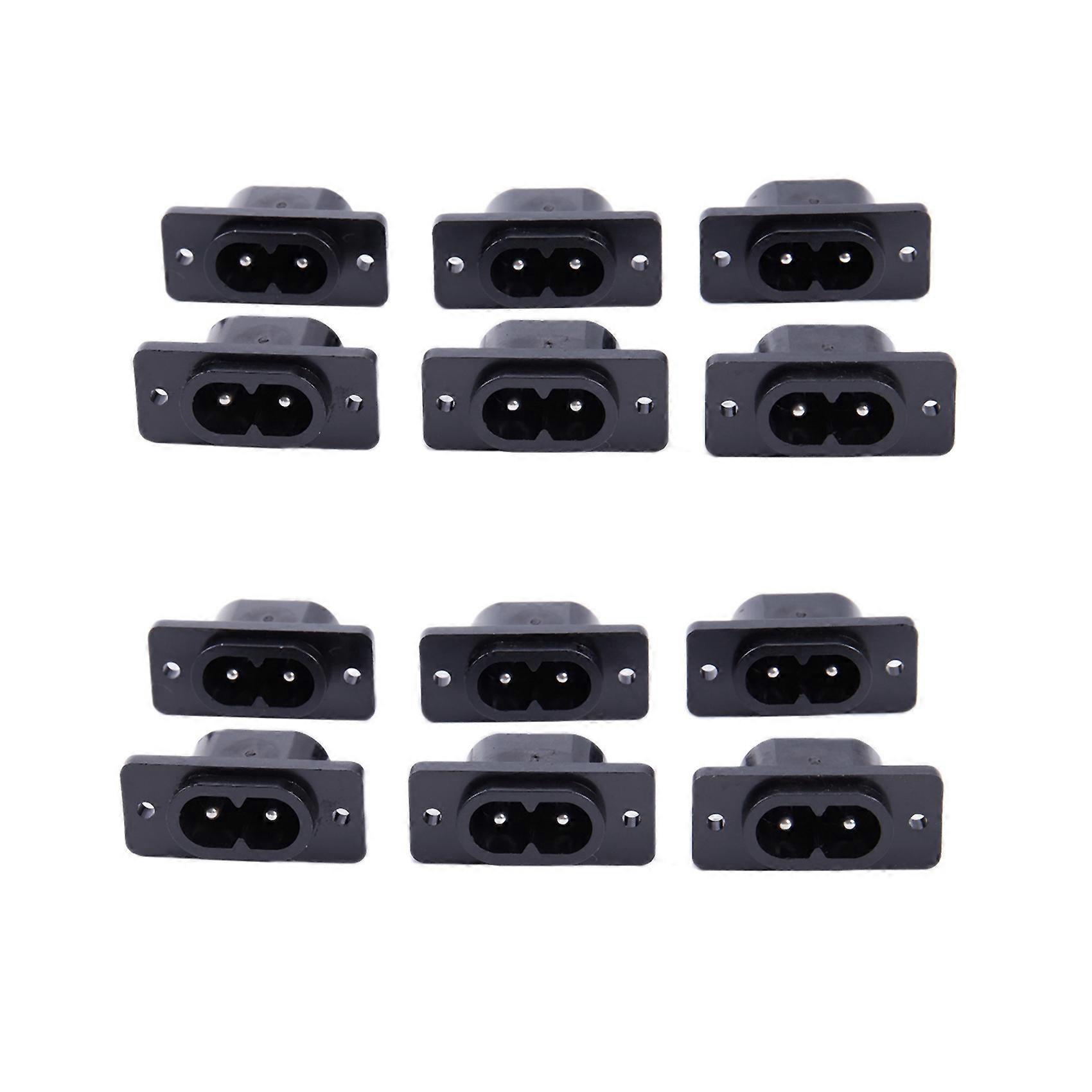 12 x AC 250V 2.5A IEC320 C7 zásuvka pájecí misky napájecí konektor