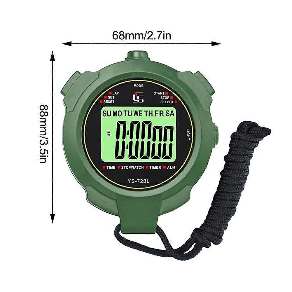 Multifunctional Sports Stopwatch with Alarm Countdown Luminous Display ...
