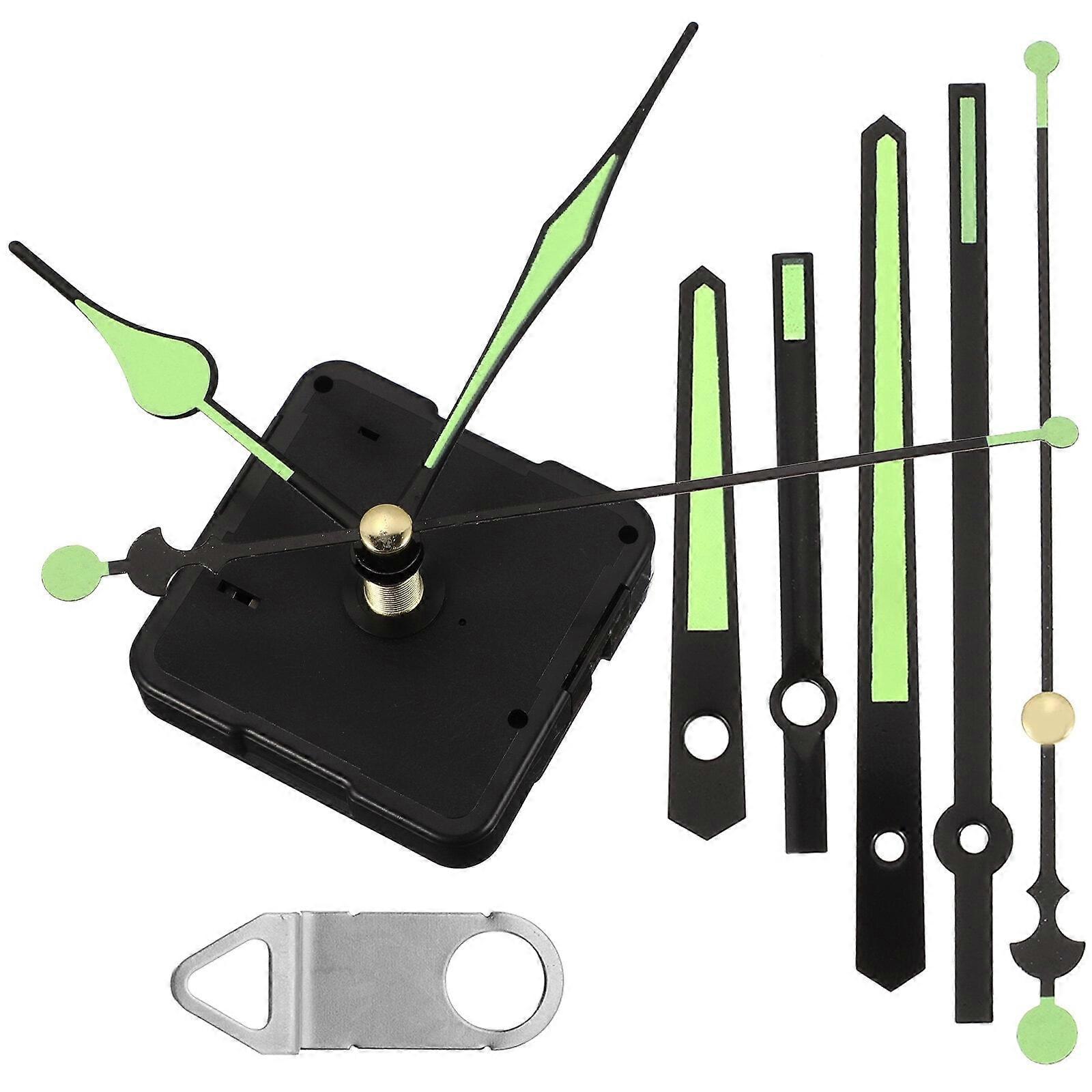 1 Set Large Clock Hands and Motor Kit Luminous Clock Pointer Clock Replacement Parts