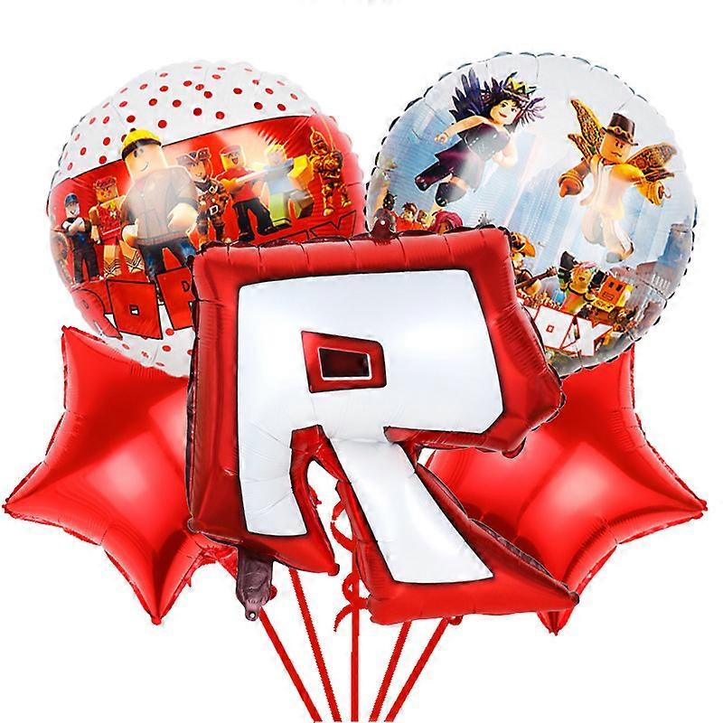 Roblox �C ballons en aluminium sur le th��me du jeu, d��corations de f��te d'anniversaire pour enfants, ensemble de ballons en aluminium avec ch